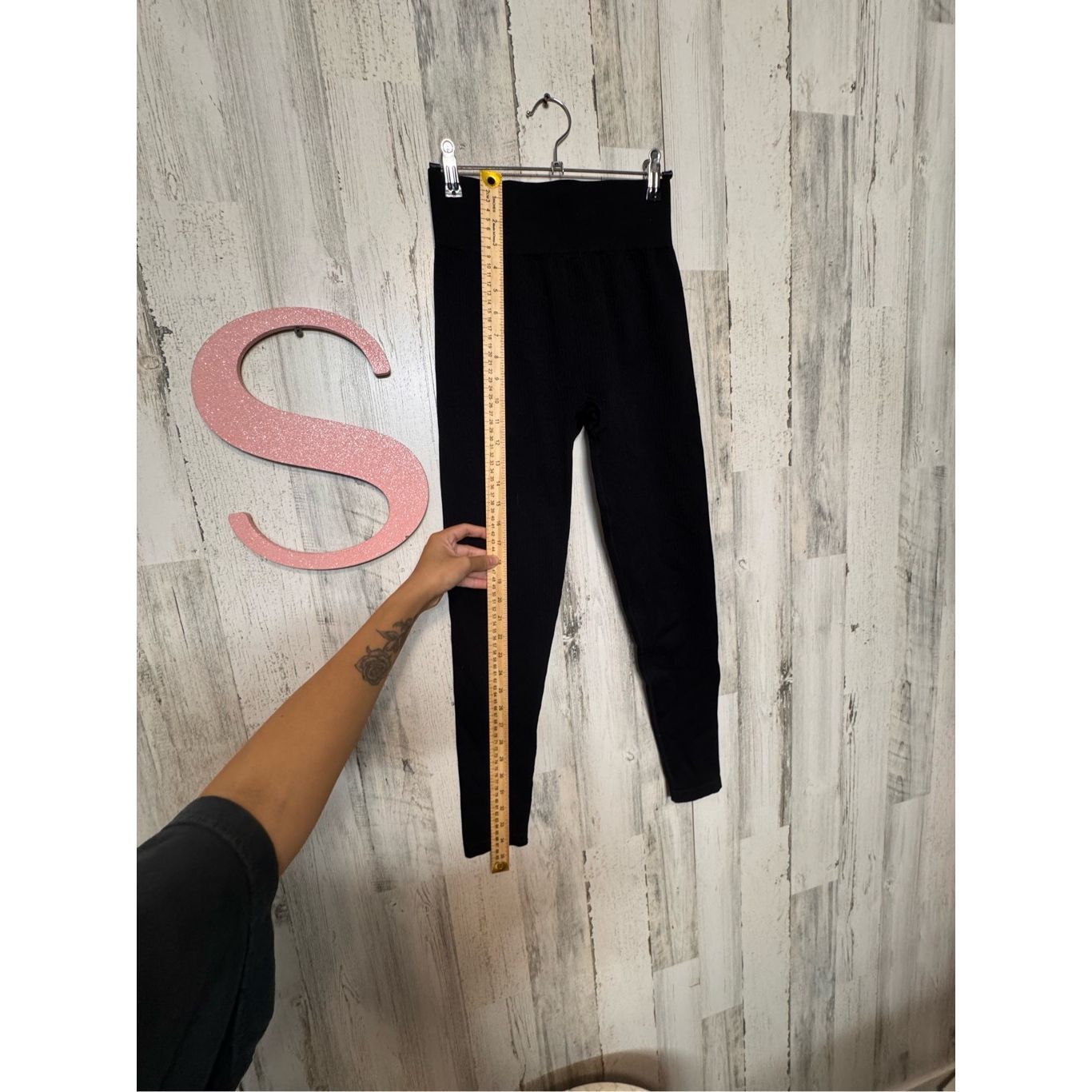 H&M H&M Move Black Ribbed High Waist Leggings Size Small Size 26" / US 2 / IT 38 - 8 Thumbnail