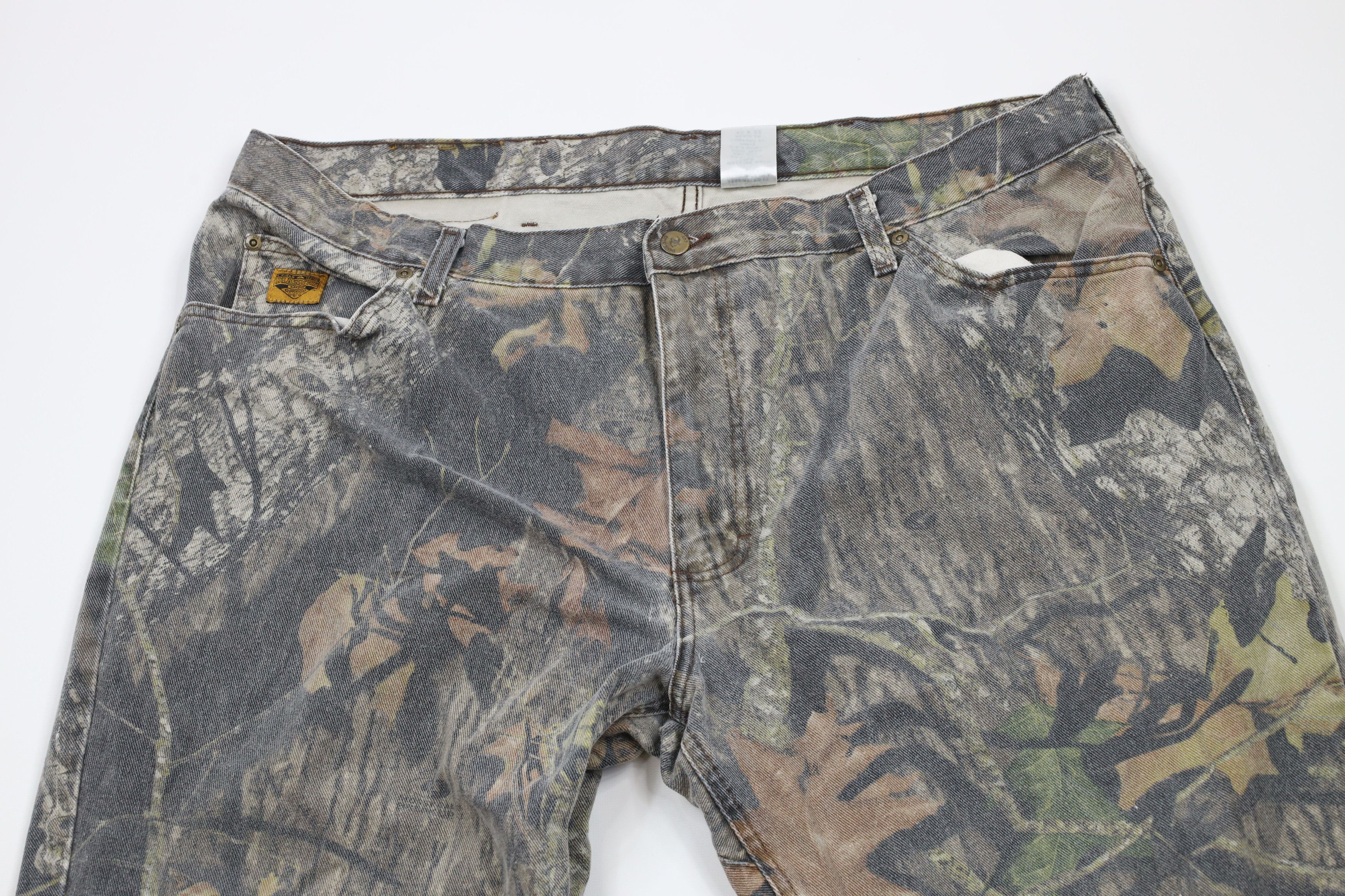 Vintage Vintage 90s Streetwear Camouflage Wide Leg Denim Jeans Size US 42 / EU 58 - 2 Thumbnail