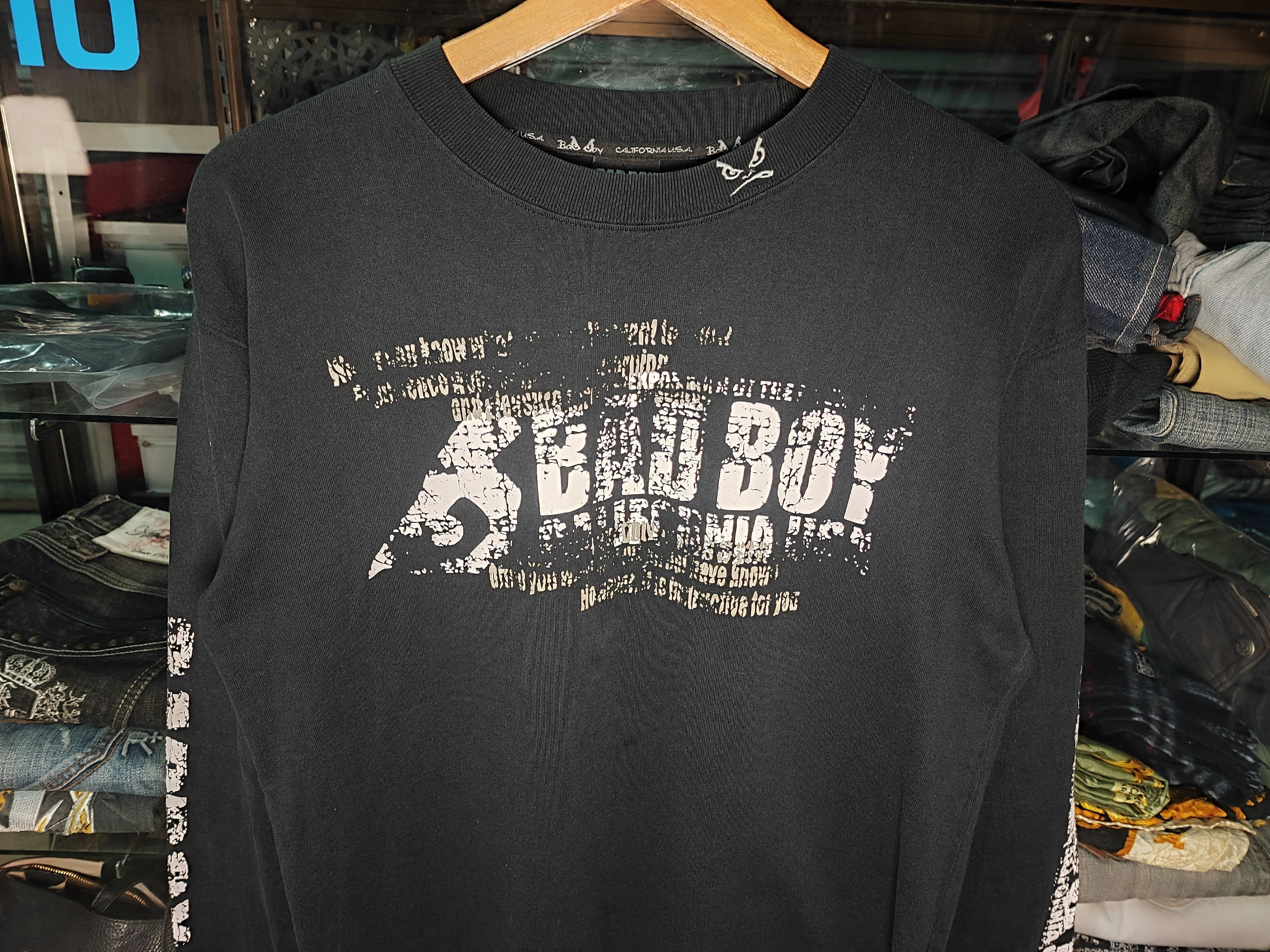 Number (N)ine Vintage 90s Bad Boy Tee Made in USA Puff Print Streetwear Size US M / EU 48-50 / 2 - 3 Thumbnail