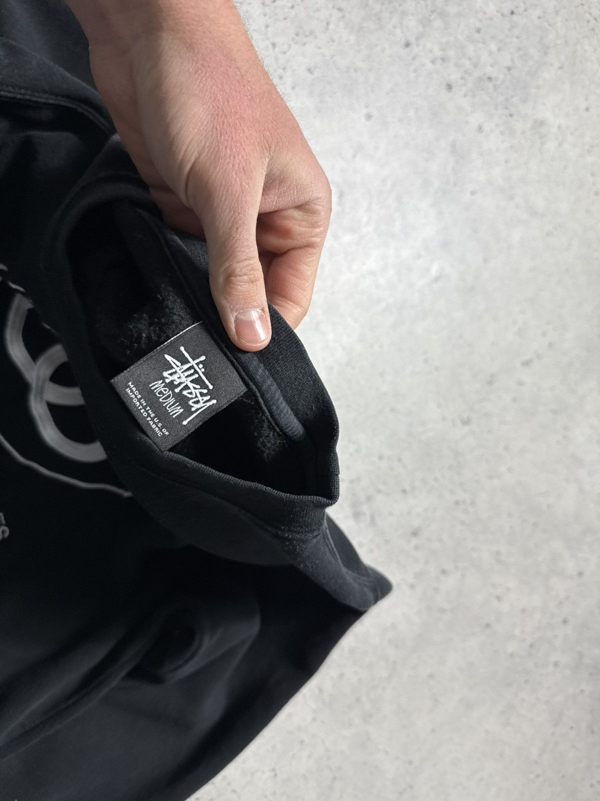 Stussy Stussy Big Logo Black Sweatshirt Size M Size US M / EU 48-50 / 2 - 6 Thumbnail