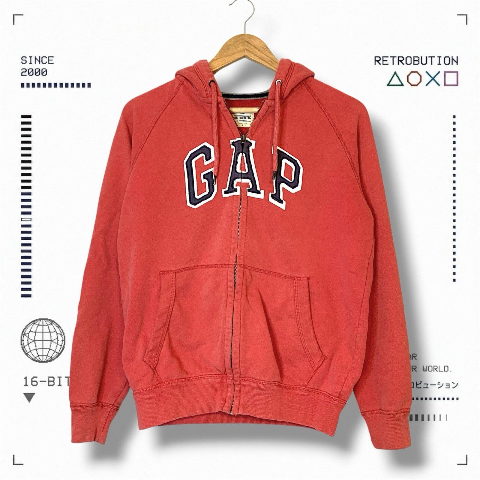 Gap Vintage Y2K GAP Zip Up Hoodie | Grailed