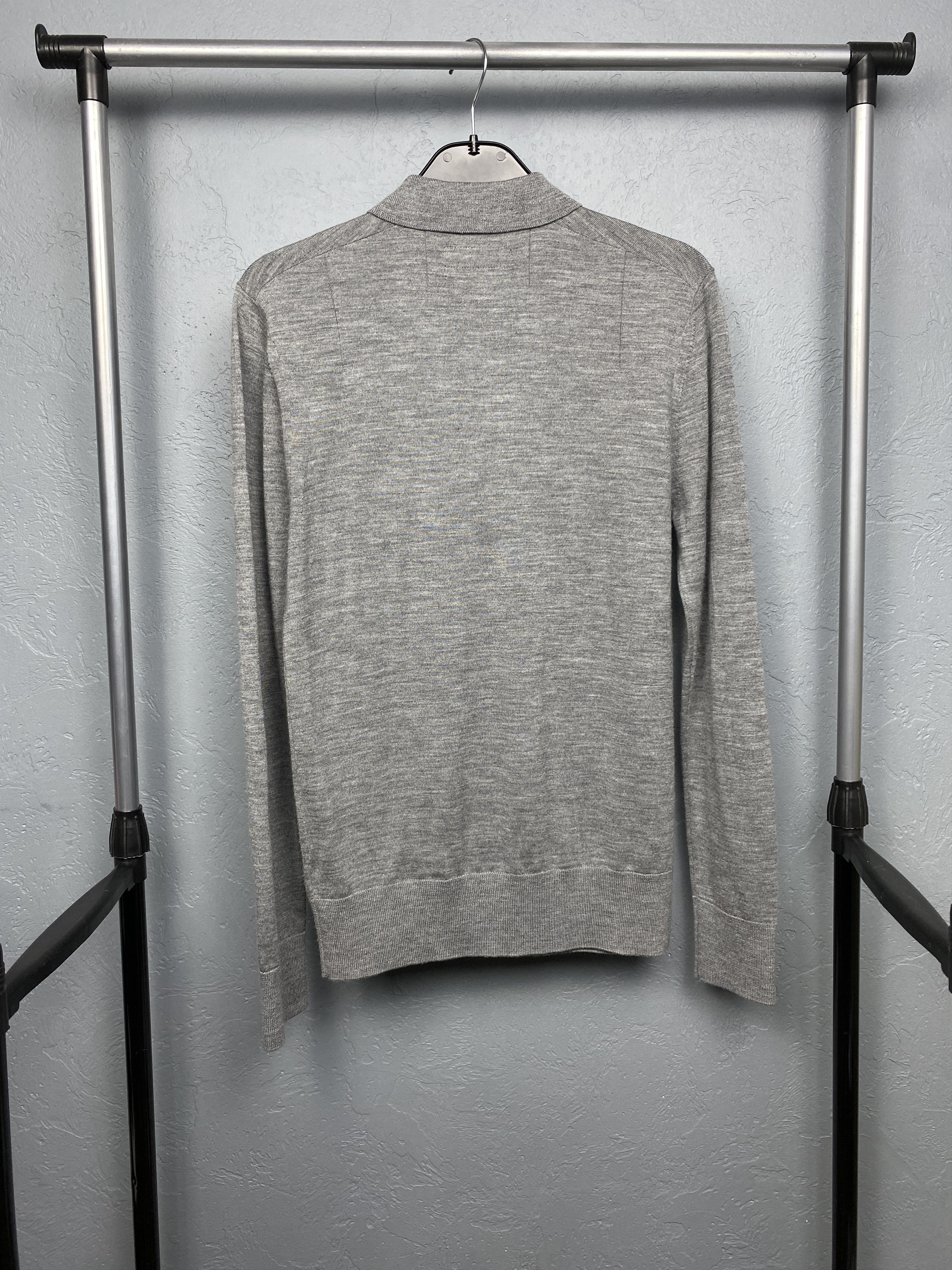 Allsaints AllSaints Mens Mode Merino Wool Knit Collared Sweater Size US XS / EU 42 / 0 - 6 Thumbnail