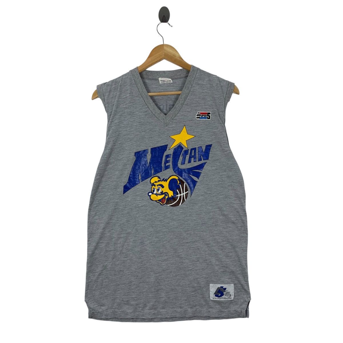 Vintage Vintage MELTAN SUPER DUPER 5 Star Nba Basketball Usa Shirt Size US S / EU 44-46 / 1 - 1 Thumbnail