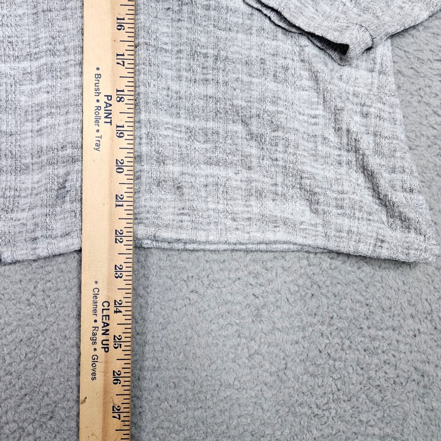 Anthropologie Anthropologie Women's Long Sleeve Drop Shoulder Cinched Hem Sweater XL Gray Knit Pullover Size XL / US 12-14 / IT 48-50 - 4 Thumbnail