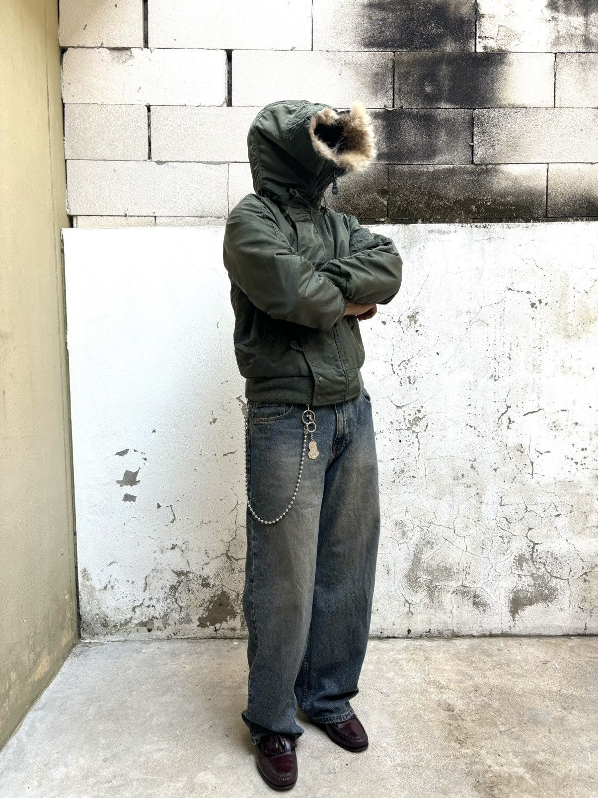 Alpha Industries Vintage Fur Bomber Jacket N-2B Green Size US M / EU 48-50 / 2 - 11 Thumbnail
