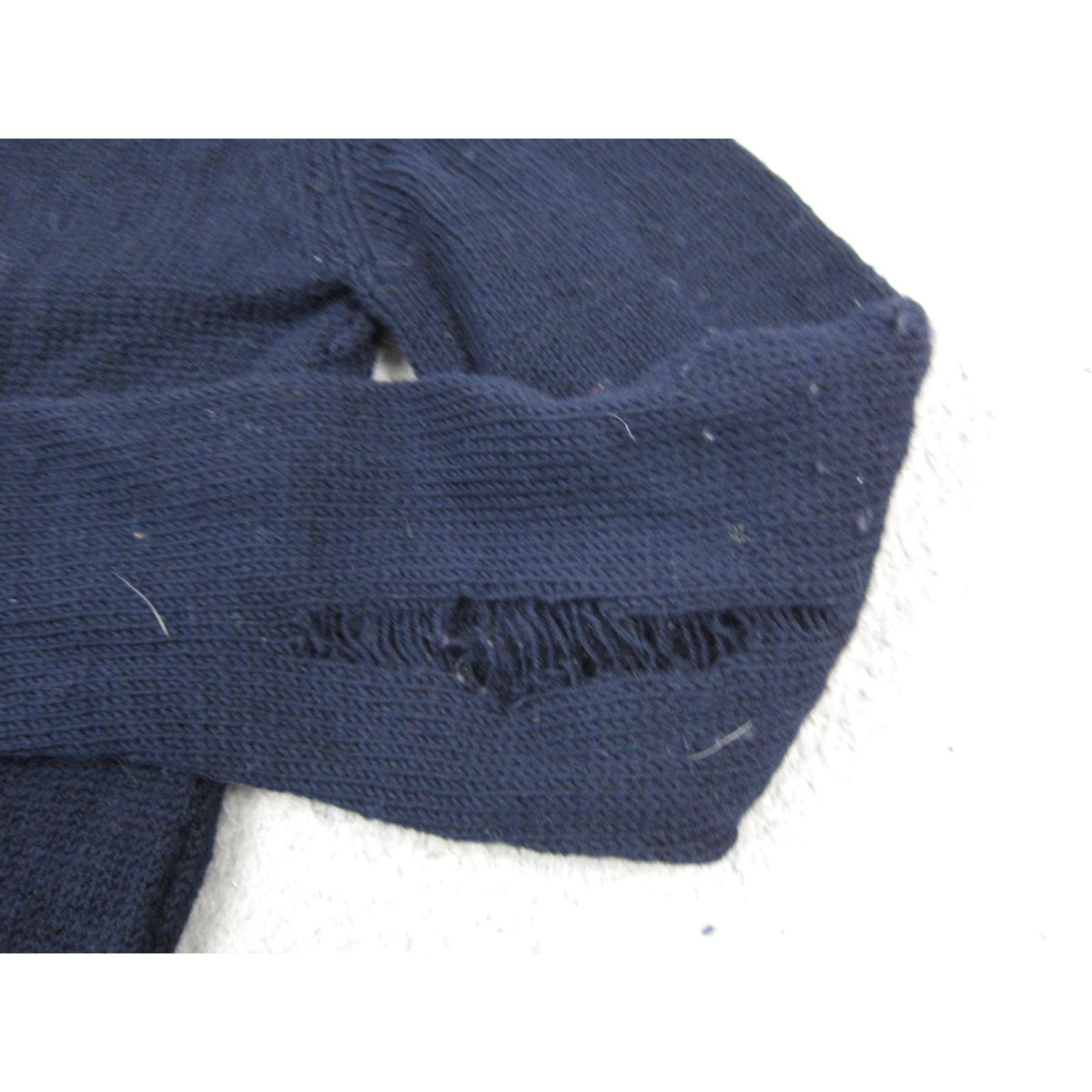 Vintage VINTAGE Cardigan Womens M Blue Sweater Button Front Knit 60s 70s Size M / US 6-8 / IT 42-44 - 3 Thumbnail
