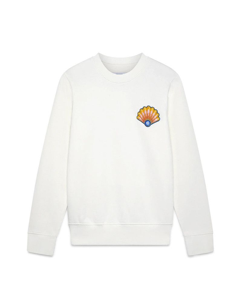 Casablanca o1mle0326 Shell Sweatshirt in White Size US S / EU 44-46 / 1 - 1 Thumbnail
