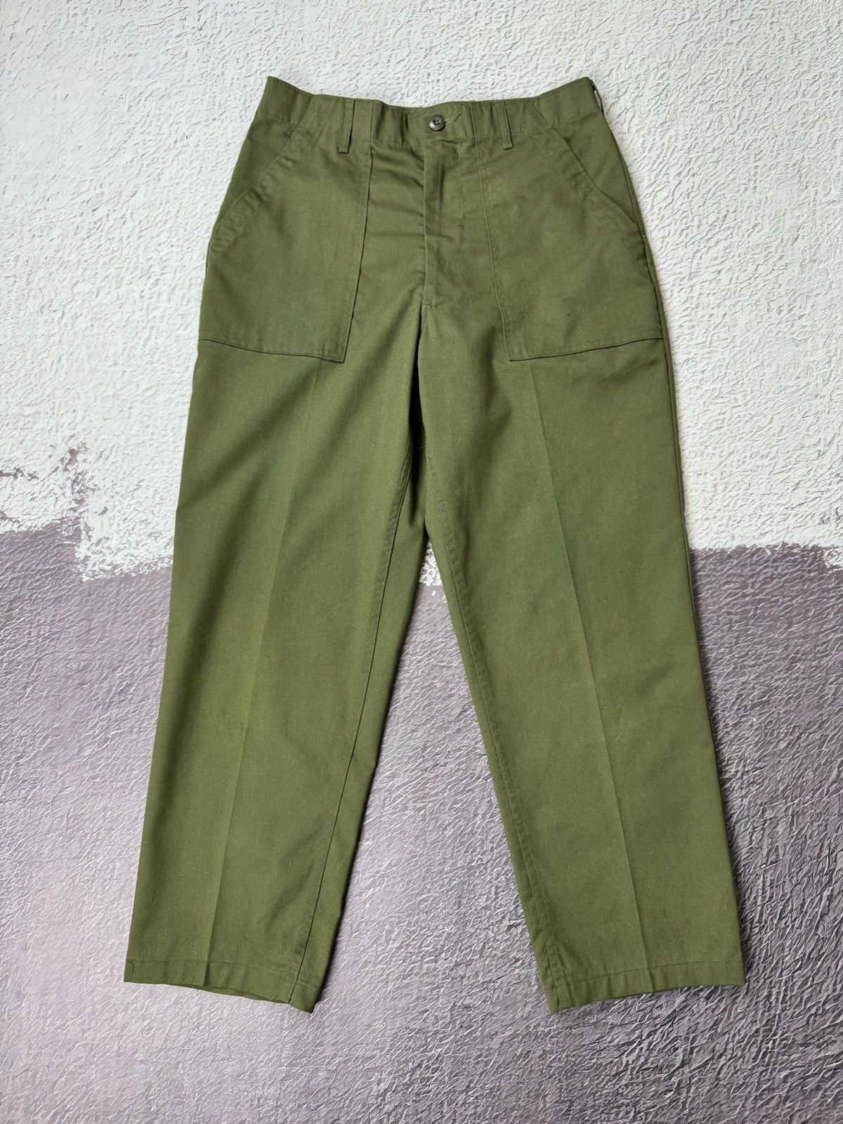 Vintage Vintage 80s US Army Trousers Pants Serval zipper military 34 Size US 34 / EU 50 - 3 Thumbnail