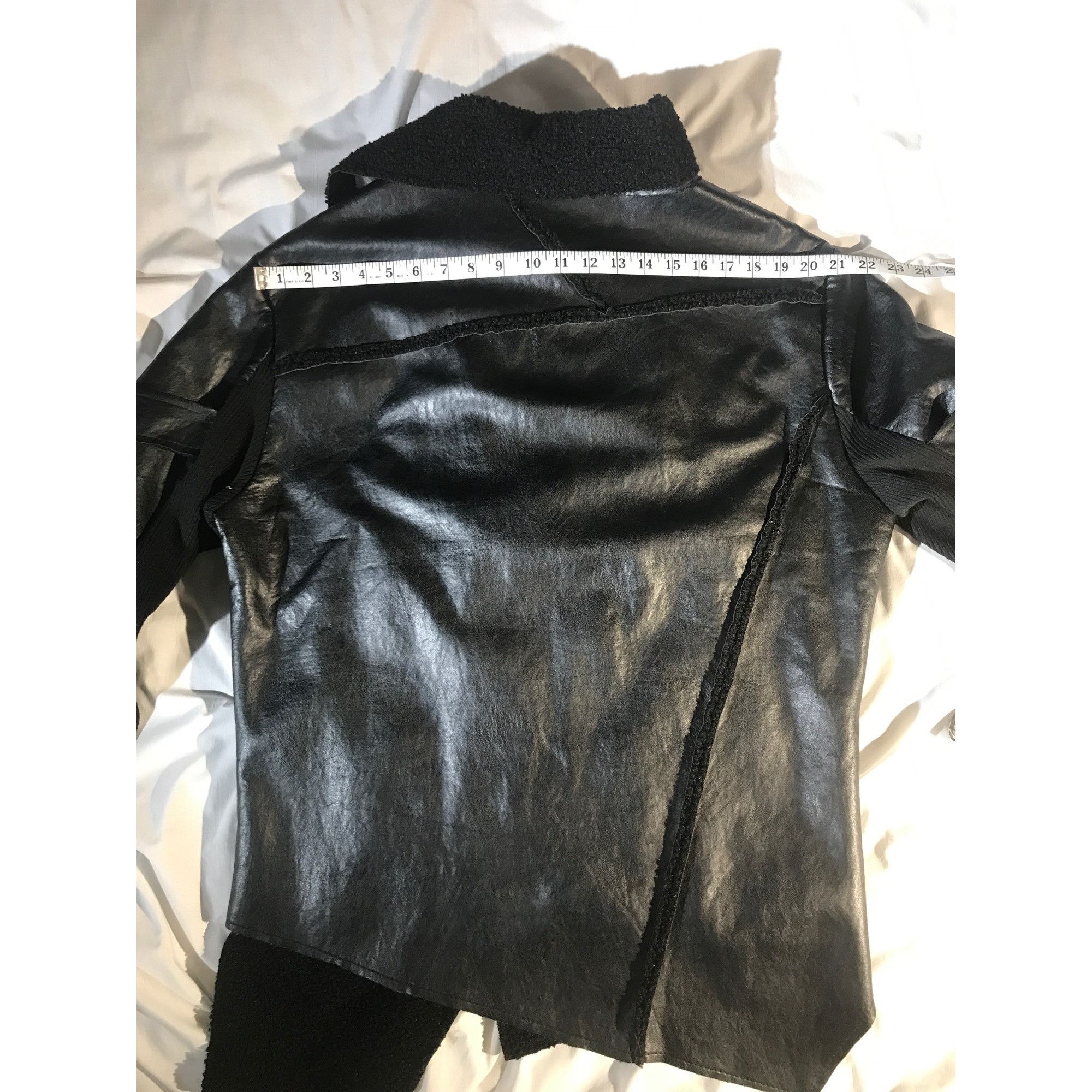 un-namable Aowofs Black Faux Leather Goth Grunge Motorcycle Mens Jacket Size US L / EU 52-54 / 3 - 7 Thumbnail