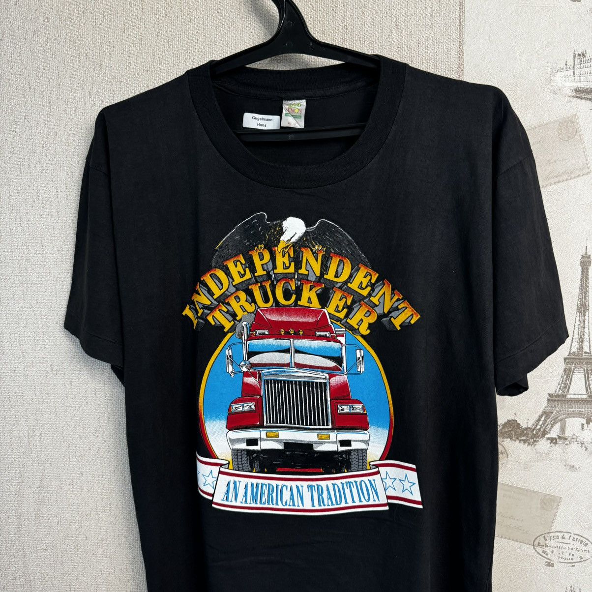 Harley Davidson × Vintage Vintage Independent Trucker T shirt Eagle USA 3D Emblem XL Size US XL / EU 56 / 4 - 3 Thumbnail
