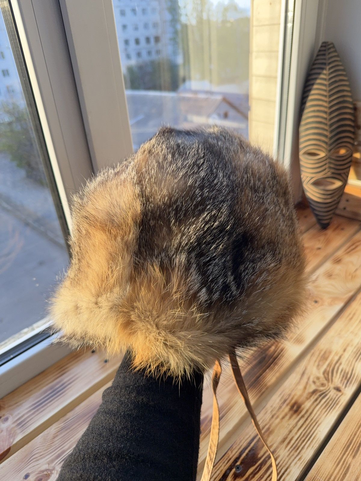 Le Grande Bleu (L.G.B.) Vintage Y2K Fuzzy 90s Luxury Real Fur Ushanka Hat LGB Style Size ONE SIZE - 5 Thumbnail