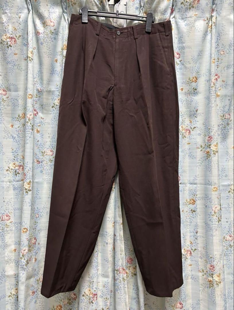 Yohji Yamamoto Yohji Yamamoto wool gabber double wide slacks Size US M / EU 48-50 / 2 - 4 Thumbnail