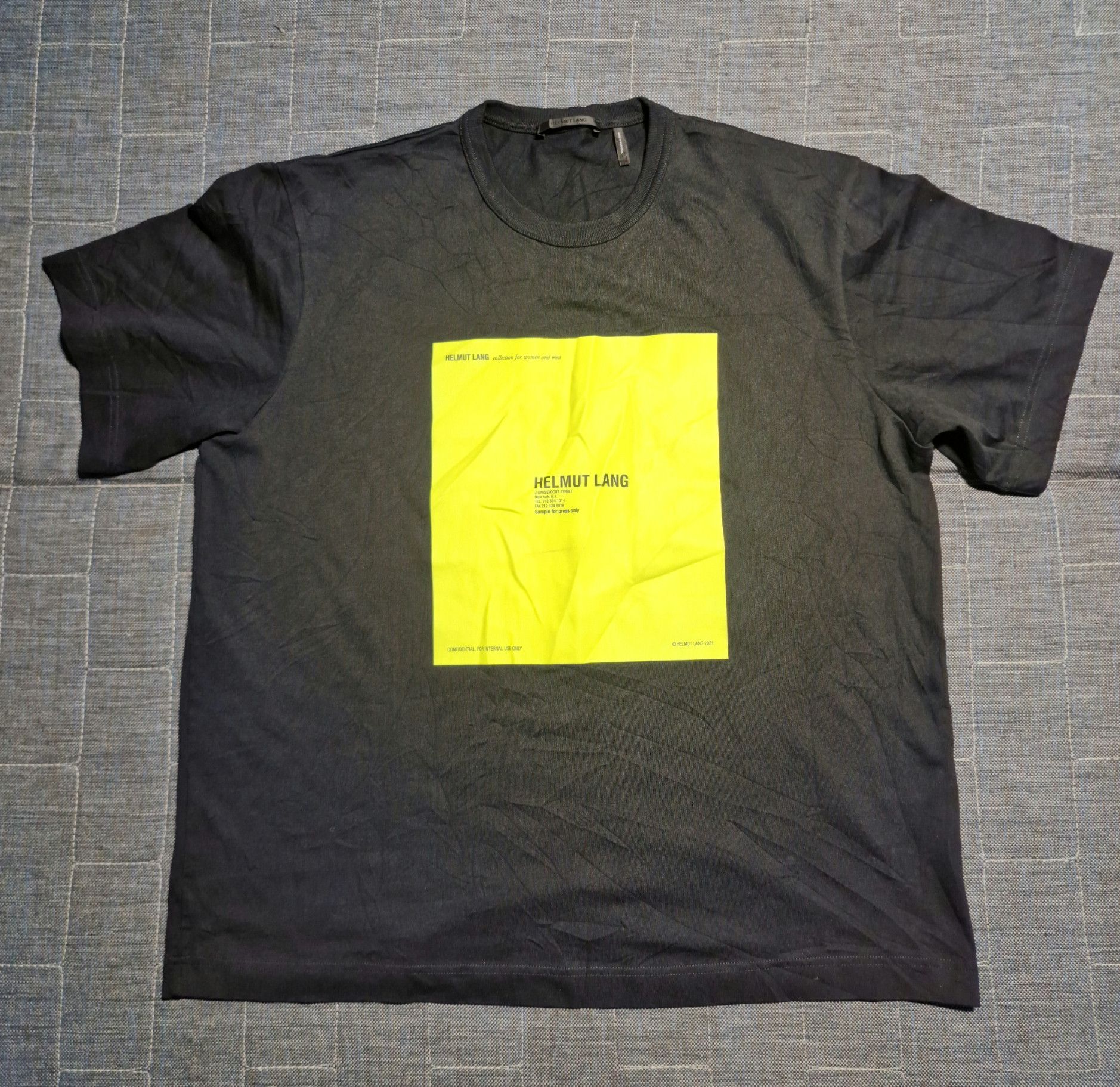 Helmut Lang Helmut Lang Autumn Tour 2018 Tee T-Shirt Black Red Box 