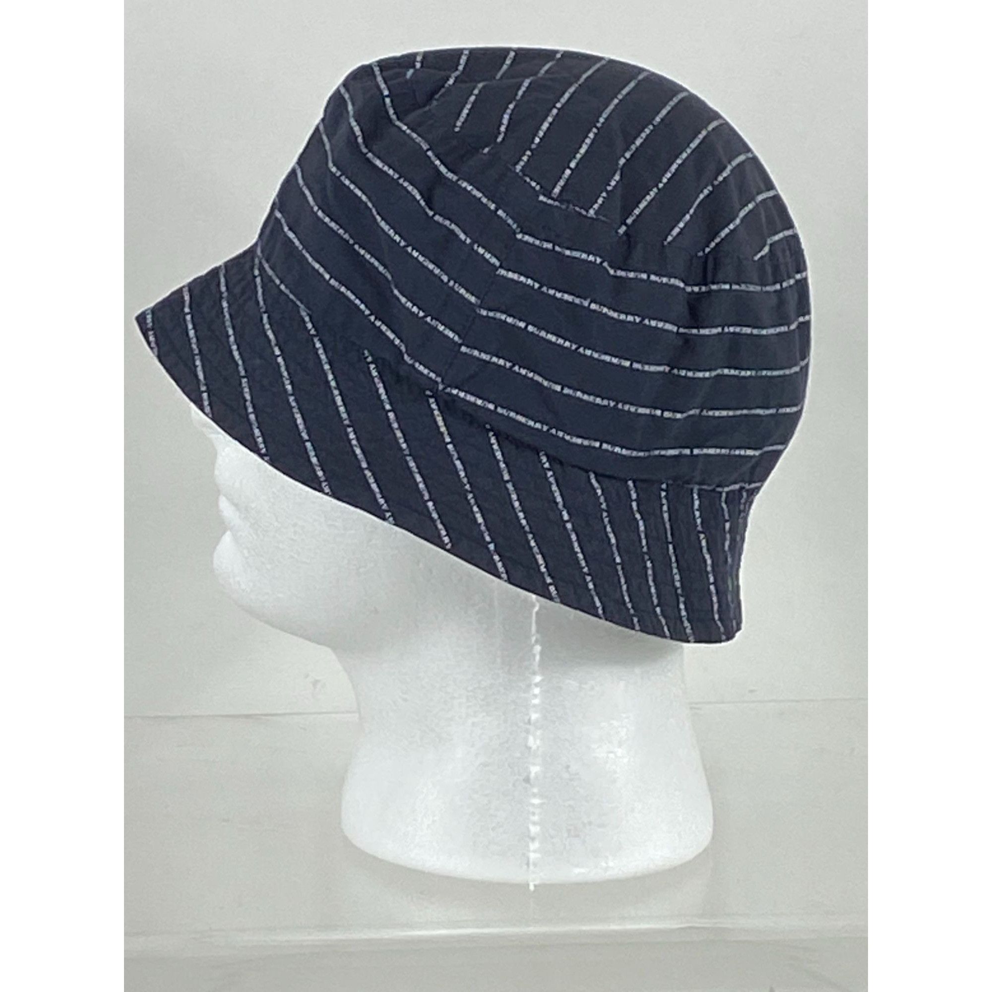 Burberry Burberry London Repeated Spell Out "Burberry" Bucket Hat L W Size ONE SIZE - 2 Thumbnail