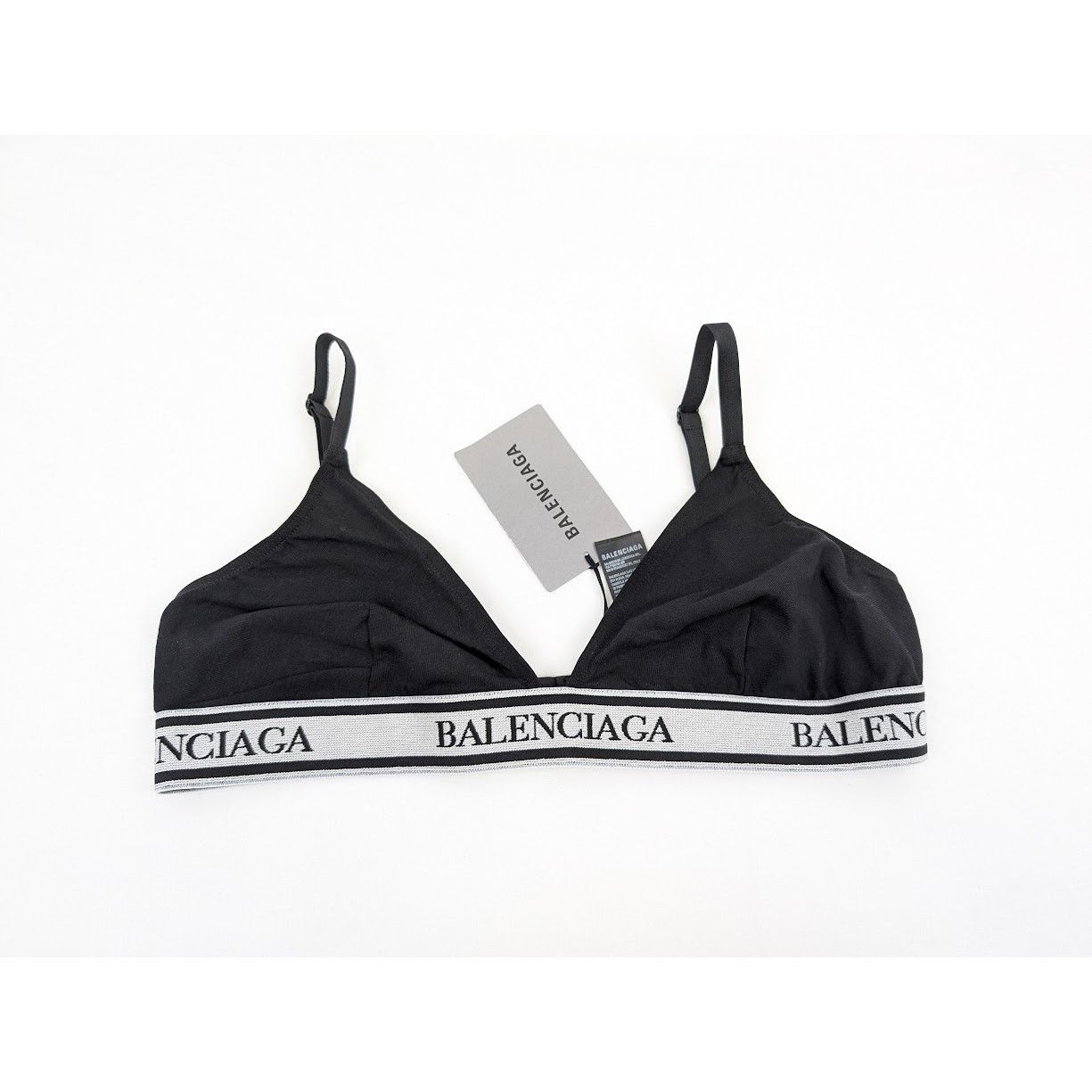 Balenciaga o1rshd1 Size: L / Elastic Bra In Black Size ONE SIZE - 1 Thumbnail