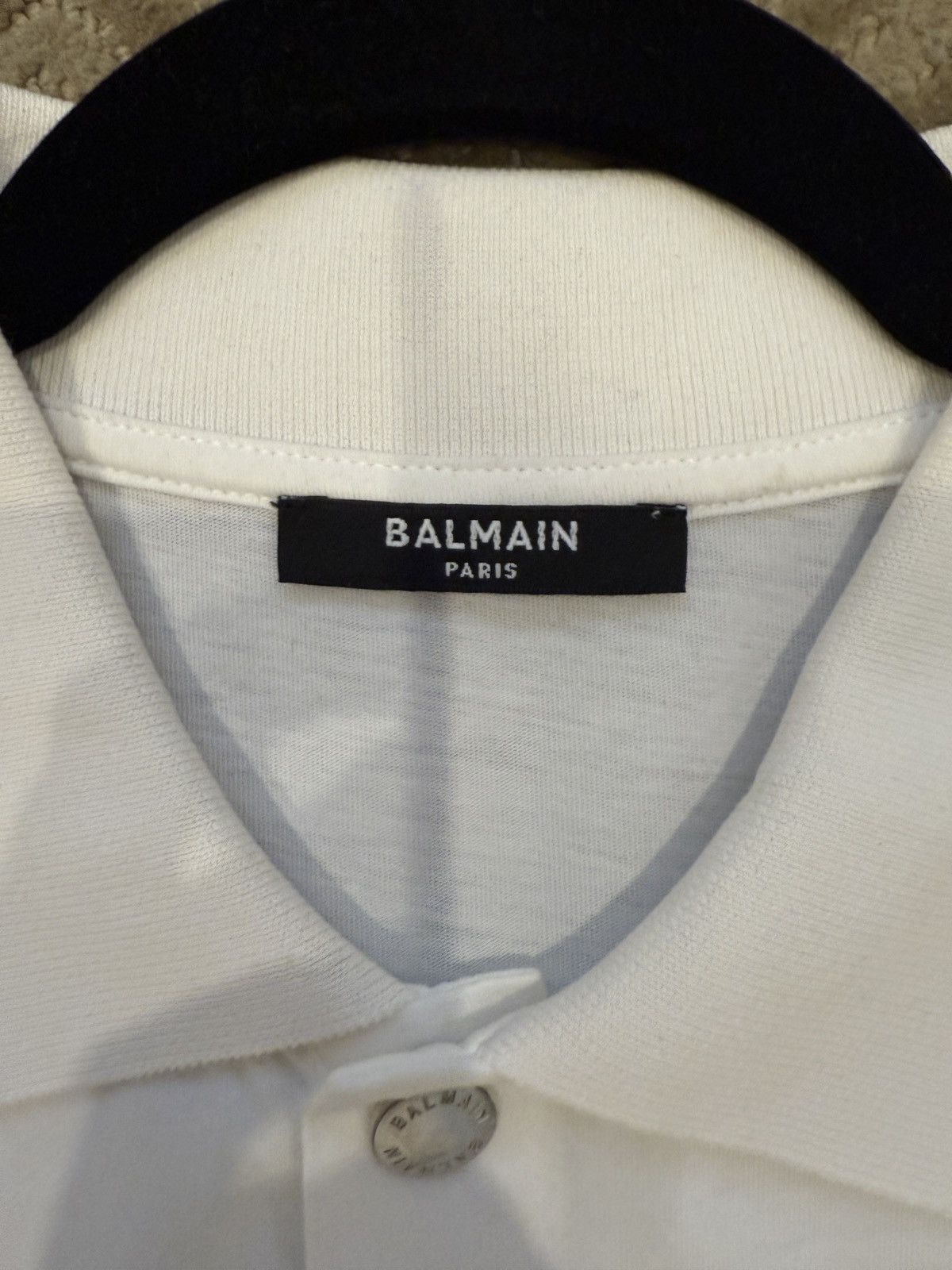 Balmain Balmain Monogram Polo Shirt Size US L / EU 52-54 / 3 - 5 Thumbnail