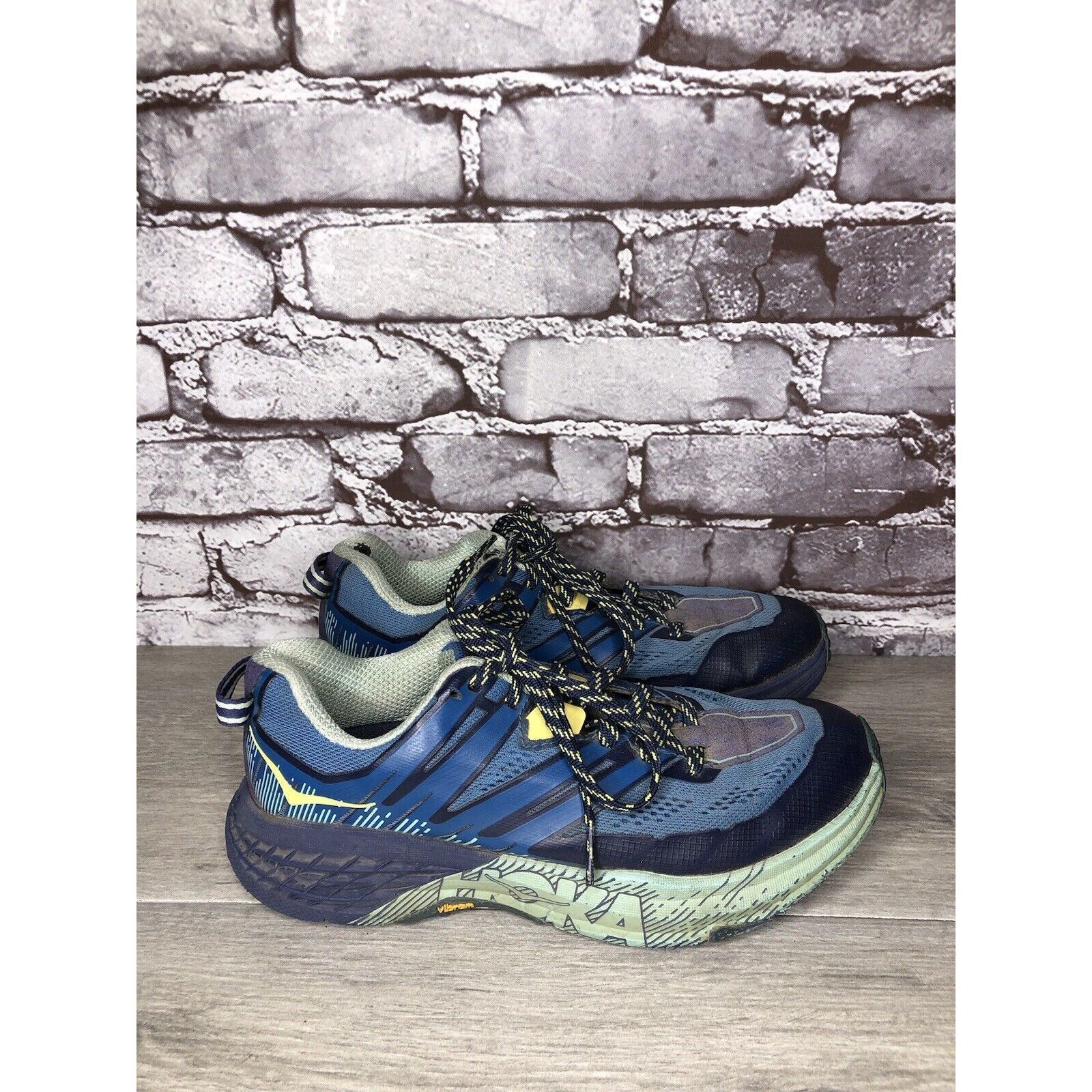 Hoka Hoka One One Speedgoat 3 Blue Synthetic Sneakers Shoes Women Size US 7 / IT 37 - 4 Thumbnail