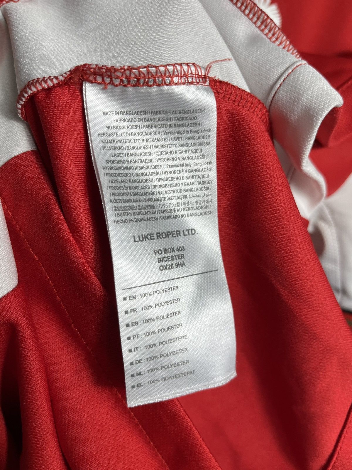 Sports Specialties LUKE Kidderminster Harriers 2019 2020 Home Red Shirt Mens Size US L / EU 52-54 / 3 - 5 Thumbnail