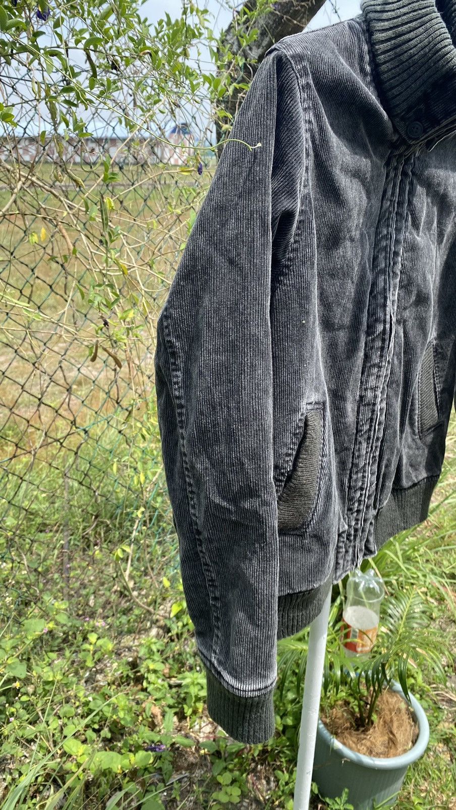 Vintage Black Dog Corduroy Pigment Dyeing Jacket Size US L / EU 52-54 / 3 - 7 Thumbnail
