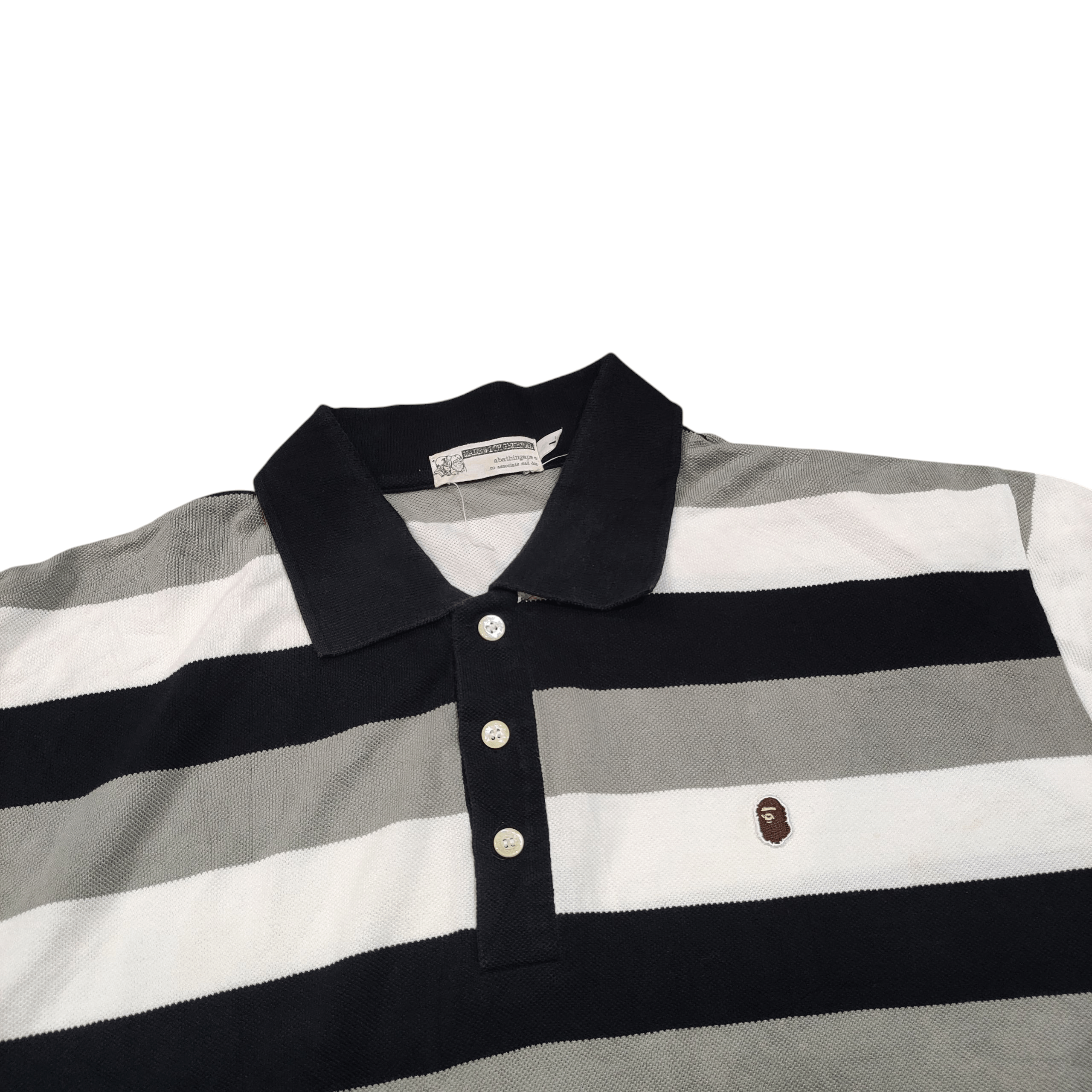 Bape BAPE Polo shirt Stripe 2000s Size US L / EU 52-54 / 3 - 3 Thumbnail