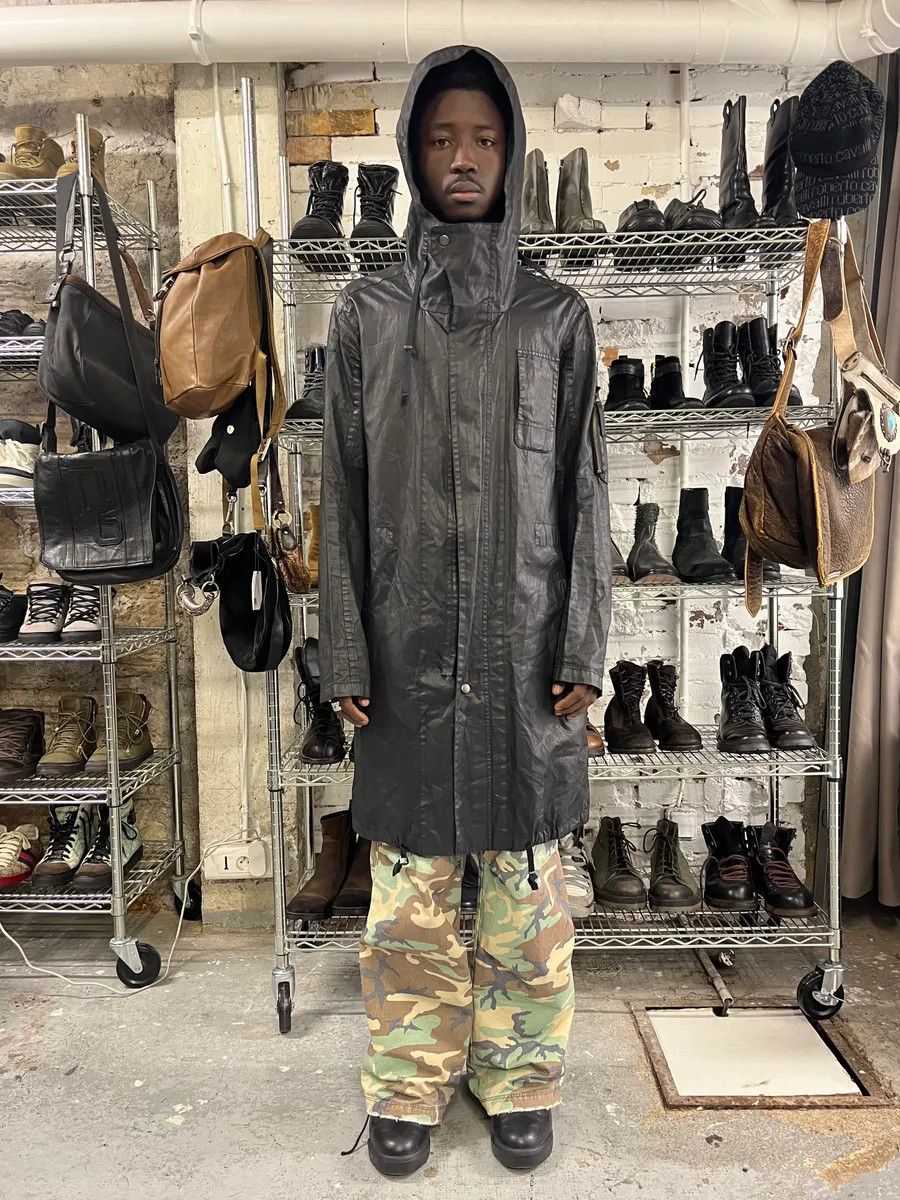 Helmut Lang Helmut Lang Raining Avant-Garde Obscure Black Parka Jacket Size US M / EU 48-50 / 2 - 1 Thumbnail