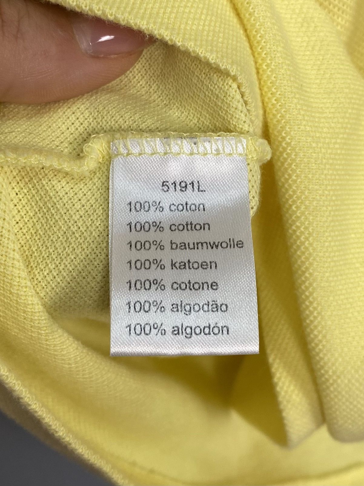 Lacoste Vintage Lacoste Polo Shirt Size L Short Sleeve Top Yellow Size US L / EU 52-54 / 3 - 5 Thumbnail