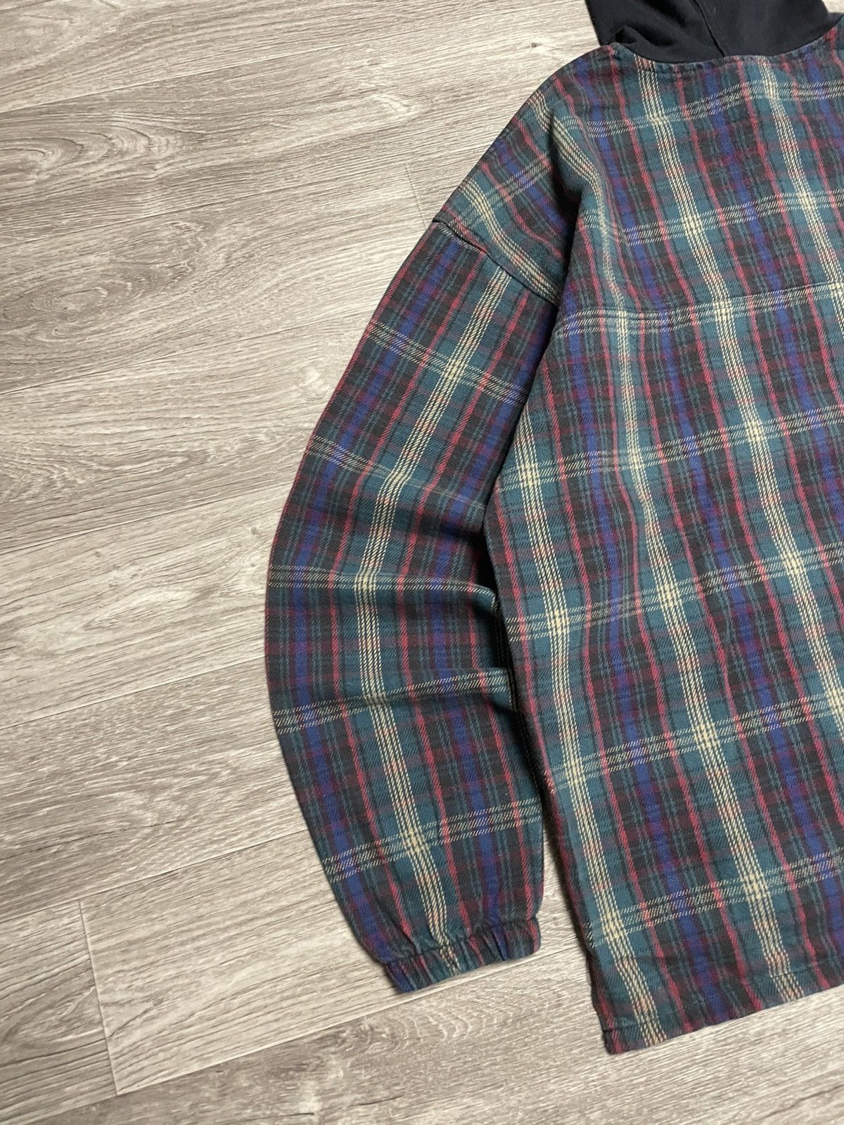 No Fear Vintage No Fear Plaid Flannel Shirt Anorak Pullover USA Size US XL / EU 56 / 4 - 17 Thumbnail
