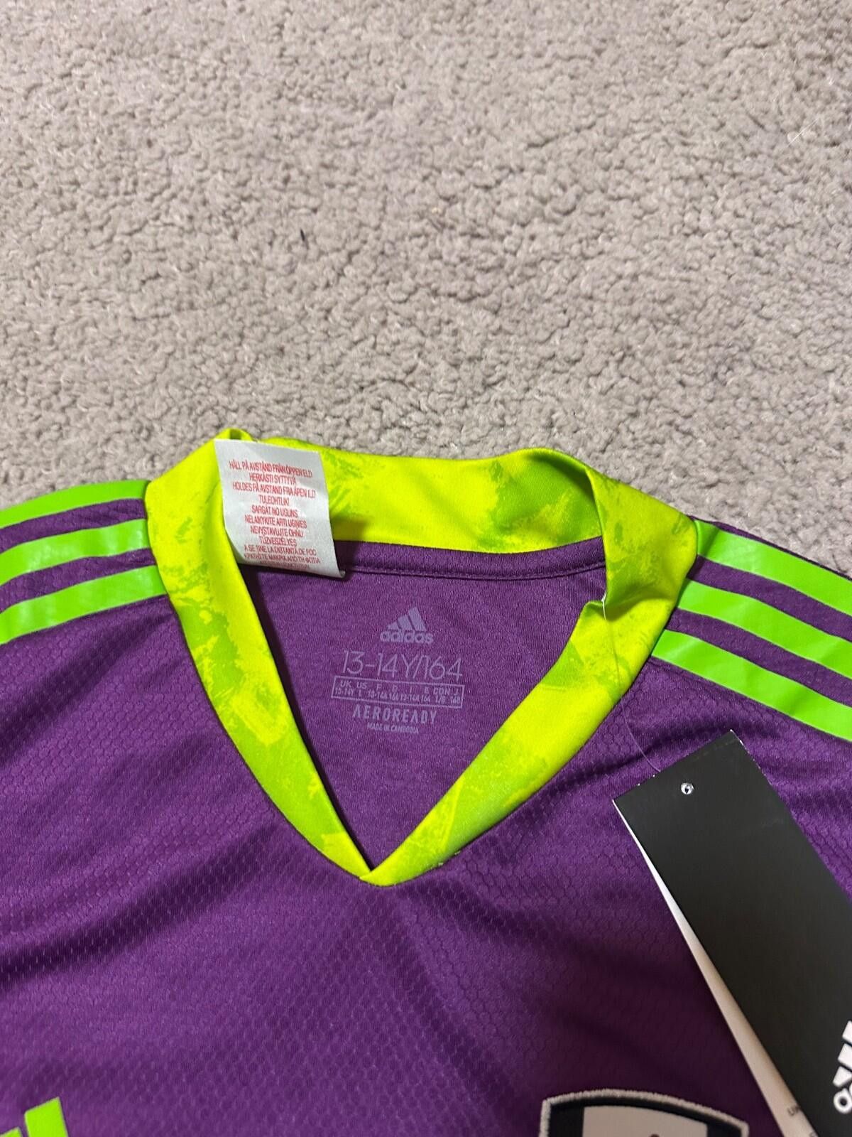 Adidas FULHAM 2020-2021 GOALKEEPER FOOTBALL SHIRT SOOCER JERSEY Size US XS / EU 42 / 0 - 4 Thumbnail