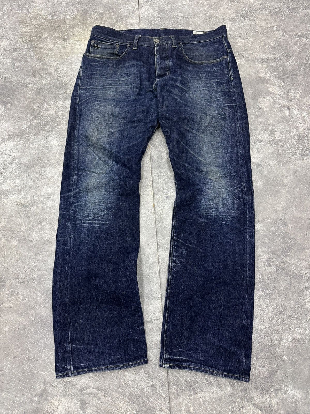 If Six Was Nine G-Star Raw Faded Y2K Avantgarde Jeans Size US 34 / EU 50 - 1 Thumbnail