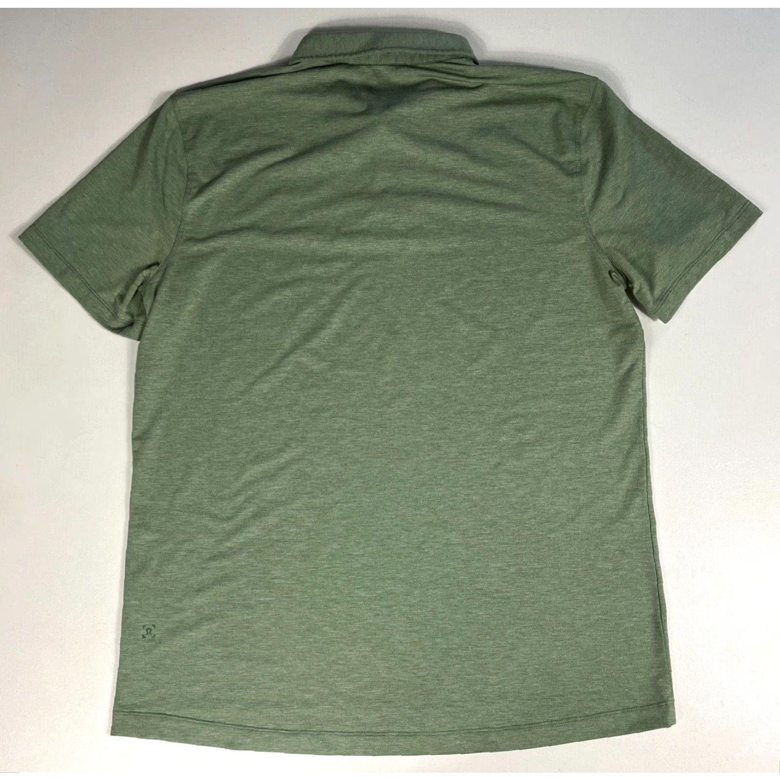 Lululemon Lululemon Men's Performance Polo Shirt Green Sz L Size US L / EU 52-54 / 3 - 3 Thumbnail