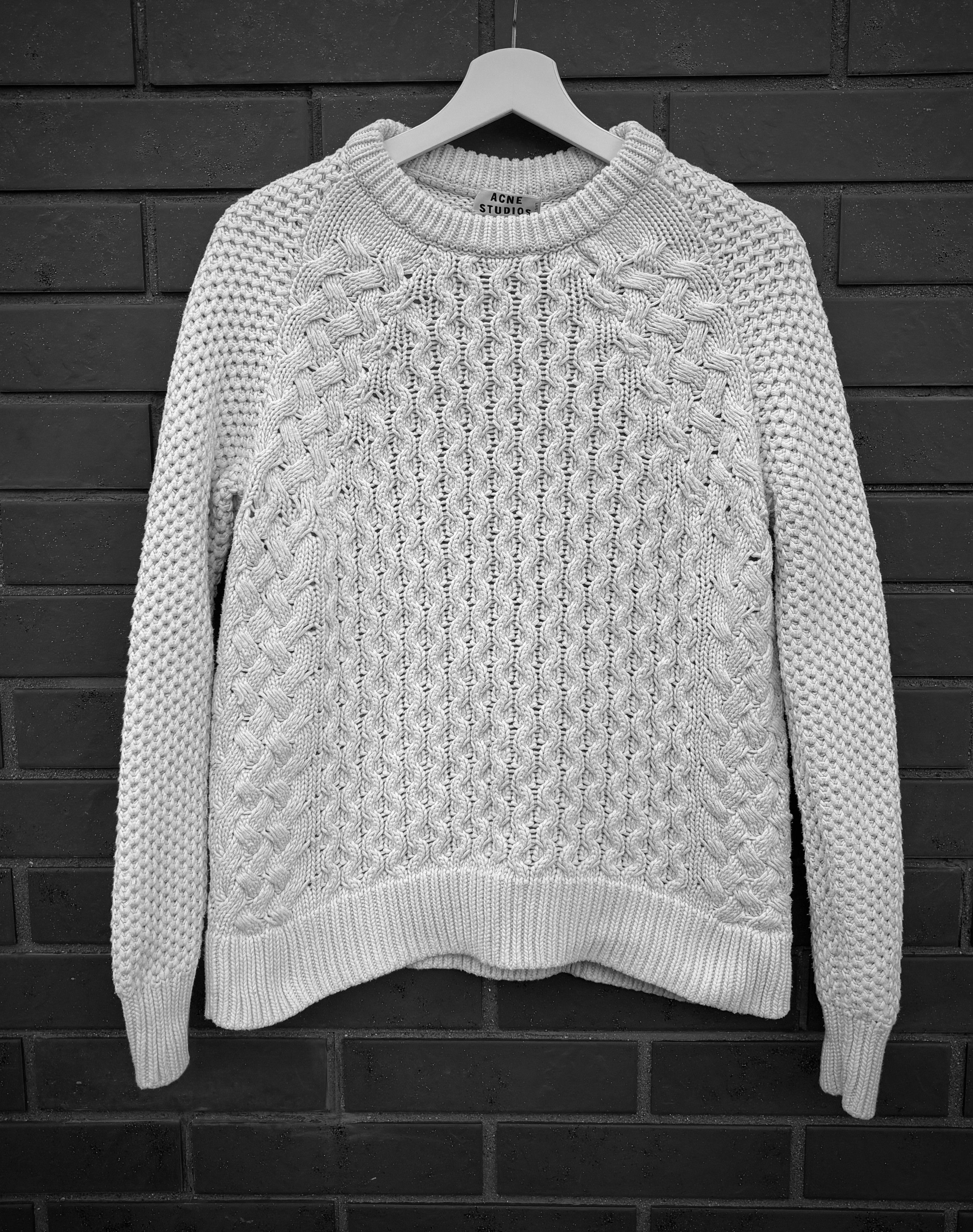 Acne Studios Acne Studios Ruth Air PAW13 Cable Knitwear Sweater Size US S / EU 44-46 / 1 - 1 Thumbnail