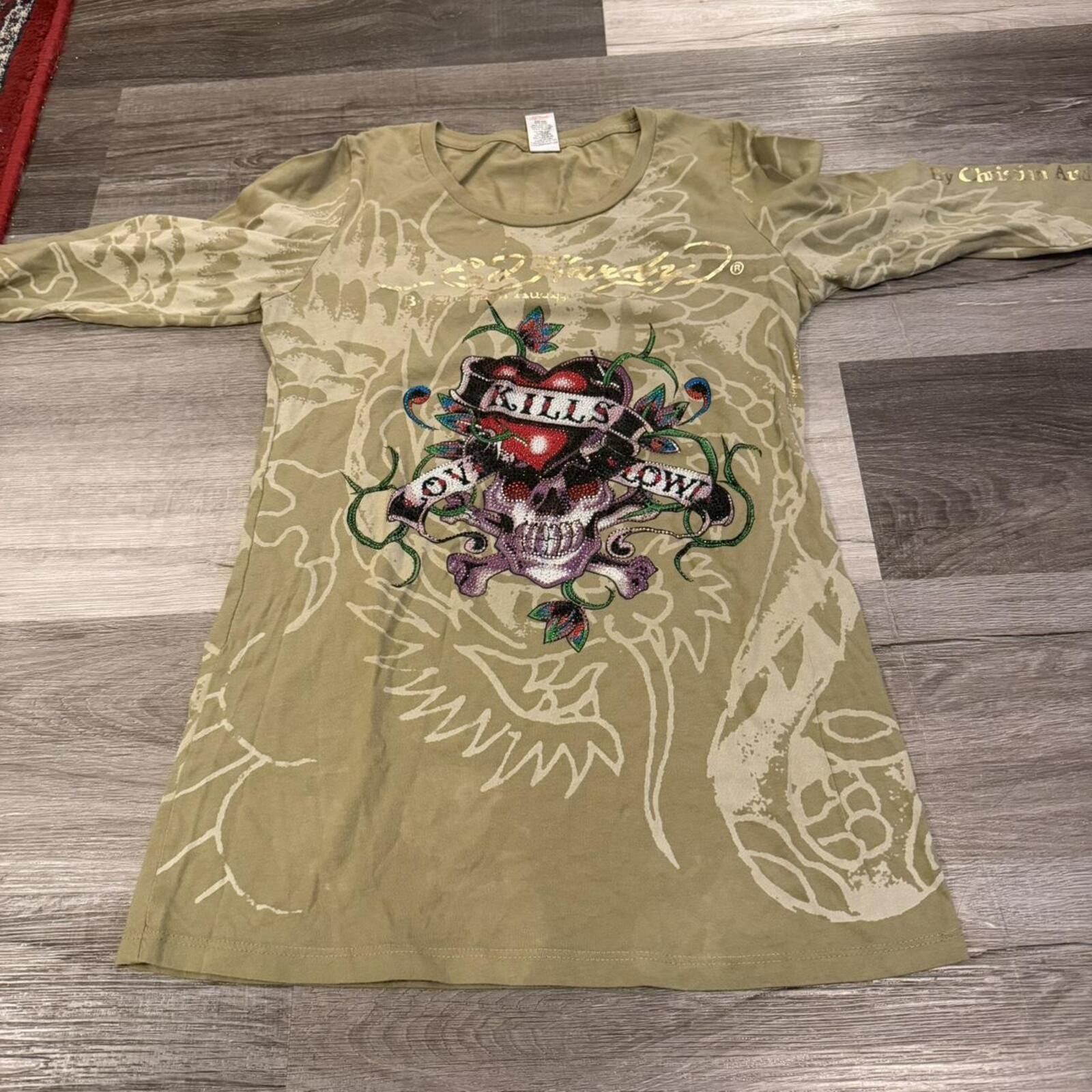 Ed Hardy Ed hardy Christian Audigier love kills slowly long sleeve M Size M / US 6-8 / IT 42-44 - 4 Thumbnail