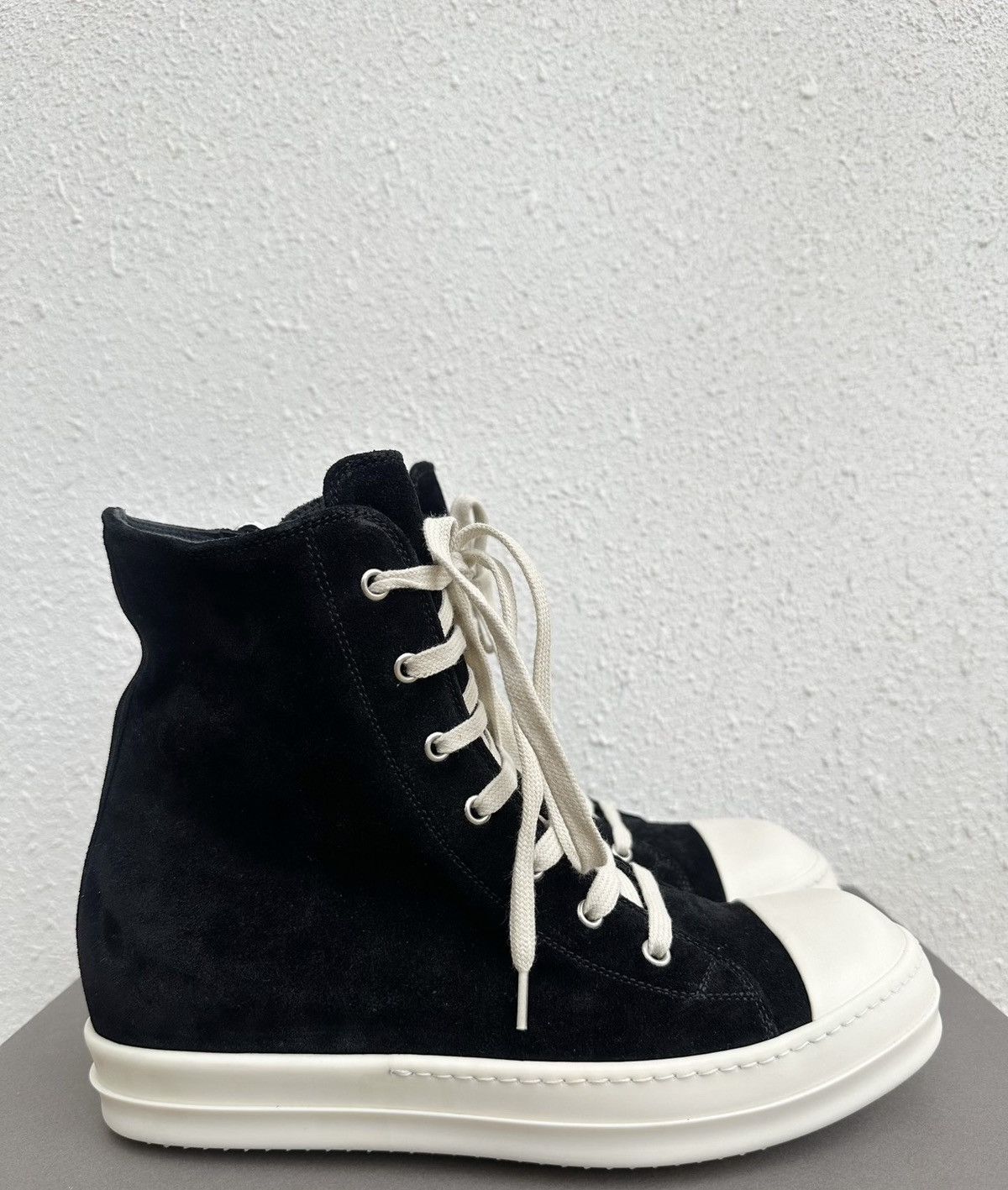 Rick Owens Rick Owens New Edition High-Top Sneakers Rare Suede Leather Size US 7 / EU 40 - 1 Thumbnail