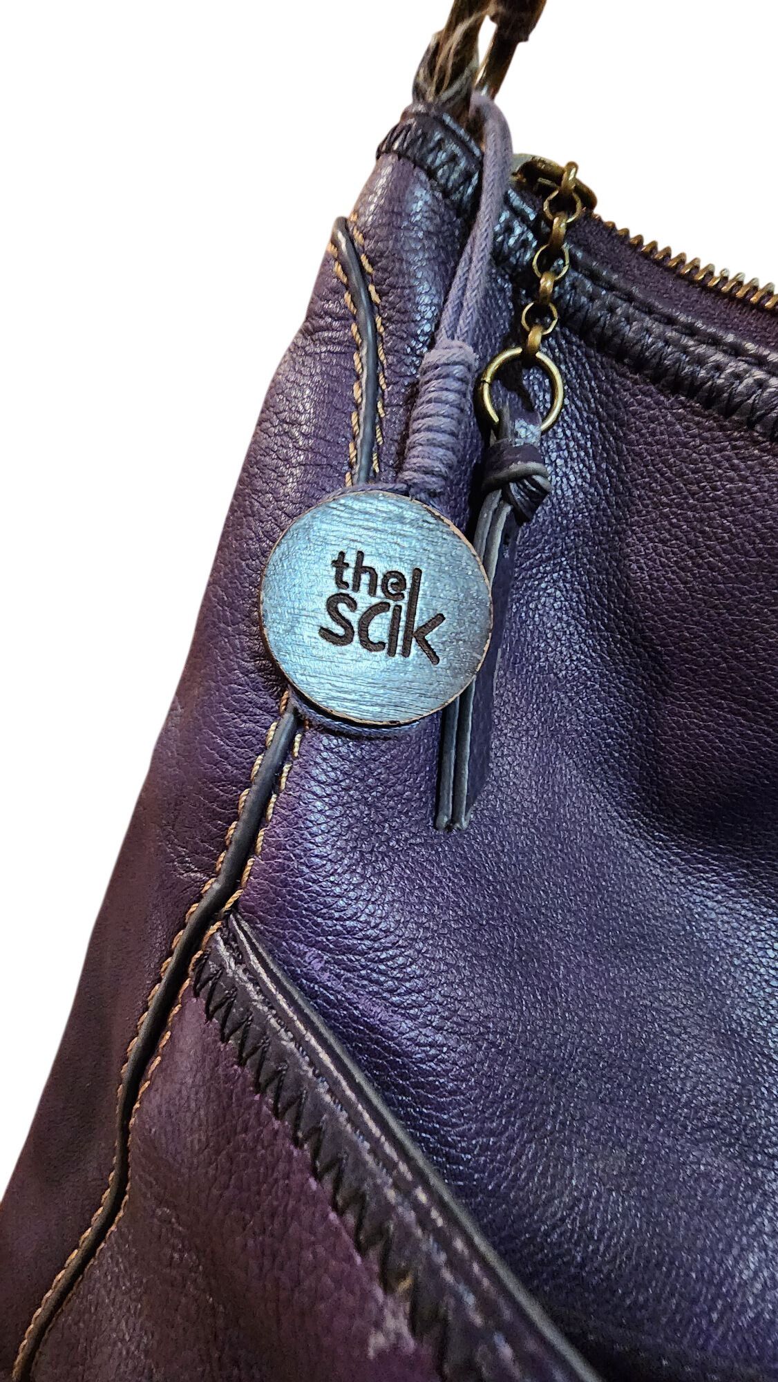 The Sak The Sak Lucia leather crossbody bag in a dark purple Size ONE SIZE - 8 Thumbnail