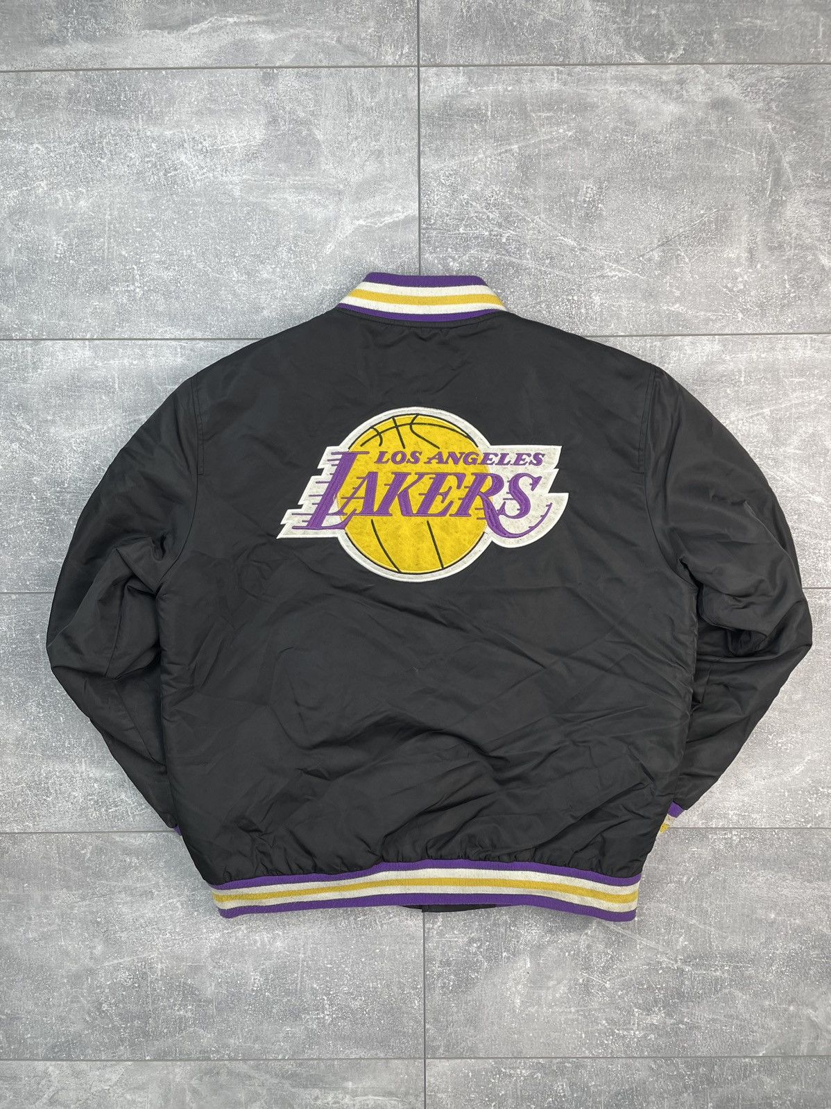 NBA NBA Lakers Varsity Bomber Jacket Size US L / EU 52-54 / 3 - 2 Thumbnail