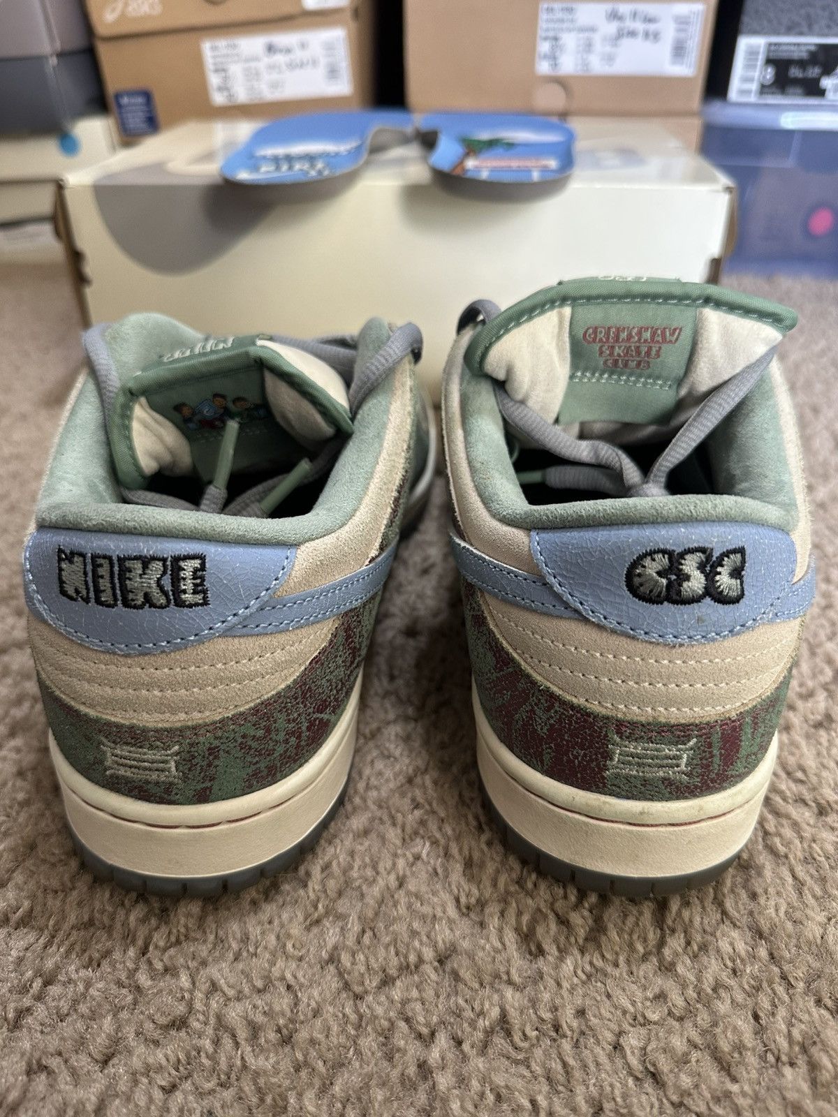 Nike SB Size 10.5 - Nike SB Dunk Low Crenshaw Skate Club Size US 10.5 / EU 43-44 - 4 Thumbnail