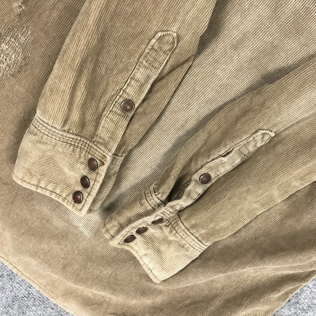 If Six Was Nine Genuine vintage Goa corduroy Distressed Snap button Shirt Size US S / EU 44-46 / 1 - 21 Thumbnail