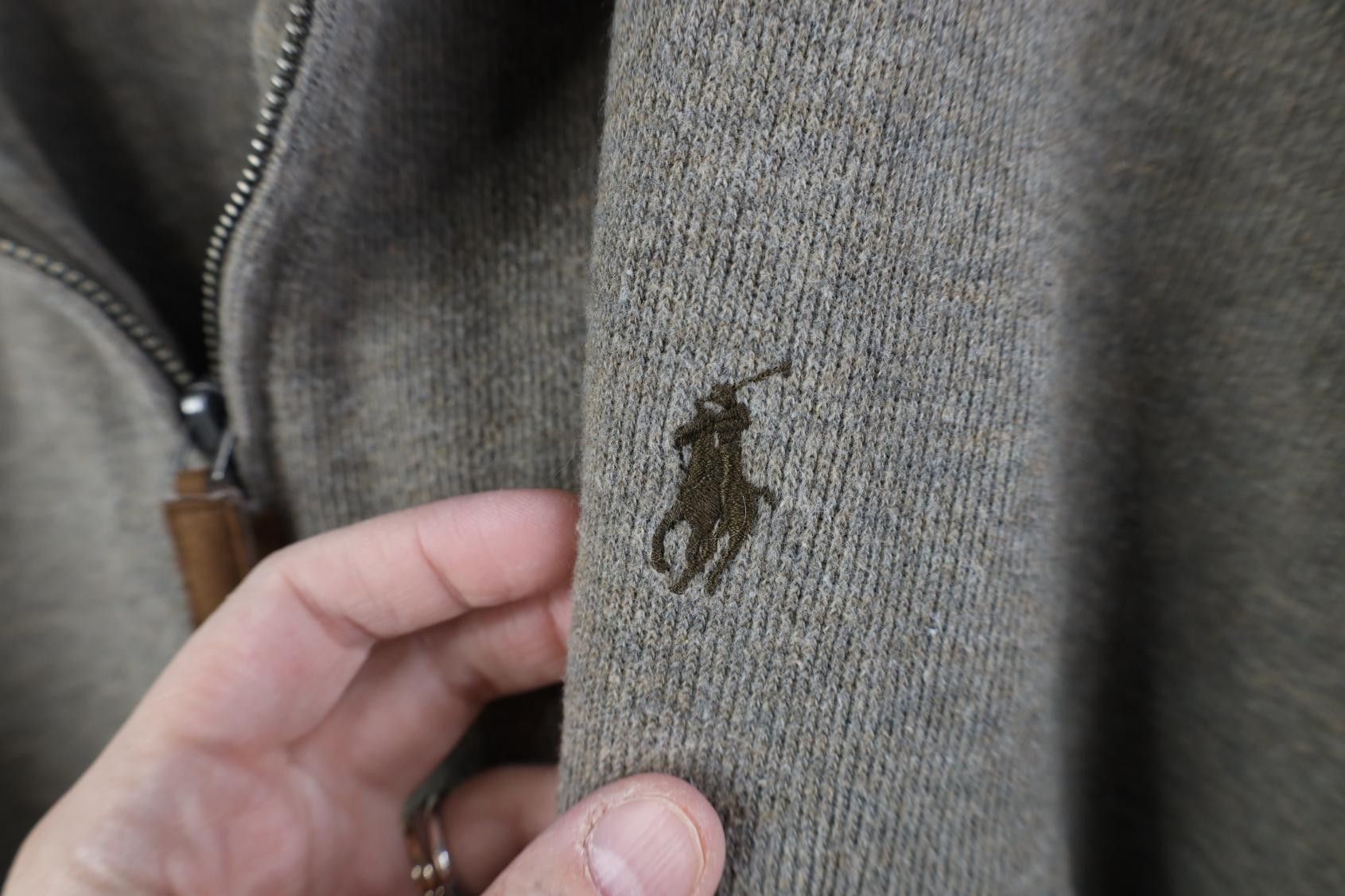 Polo Ralph Lauren Vintage 90s Ralph Lauren Ribbed Knit 1/4 Zip Sweater Beige Size US XXL / EU 58 / 5 - 4 Thumbnail