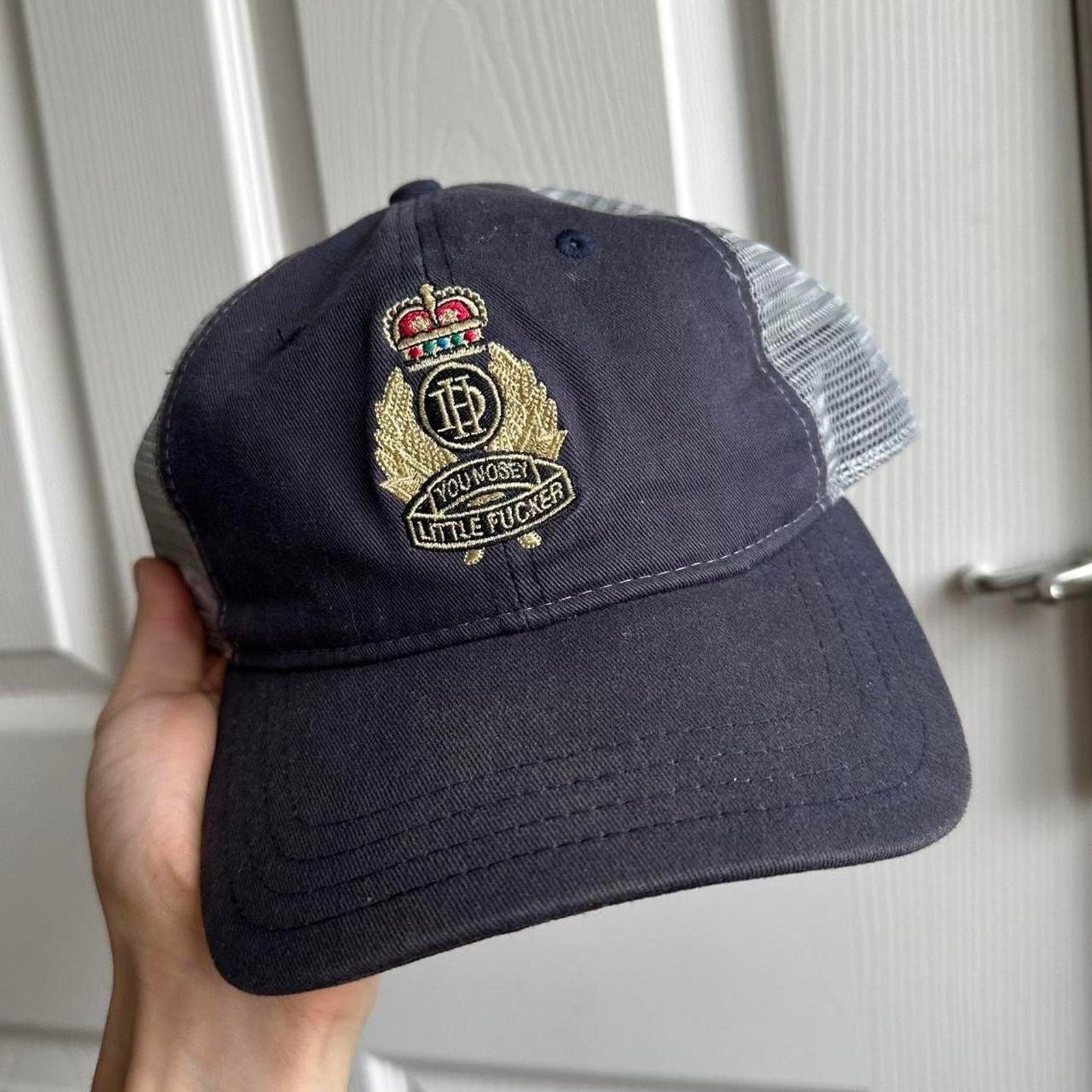 Vintage Funny Vintage Nosey Little Fckr Raunchy Mesh Trucker Hat Cap Size ONE SIZE - 2 Thumbnail