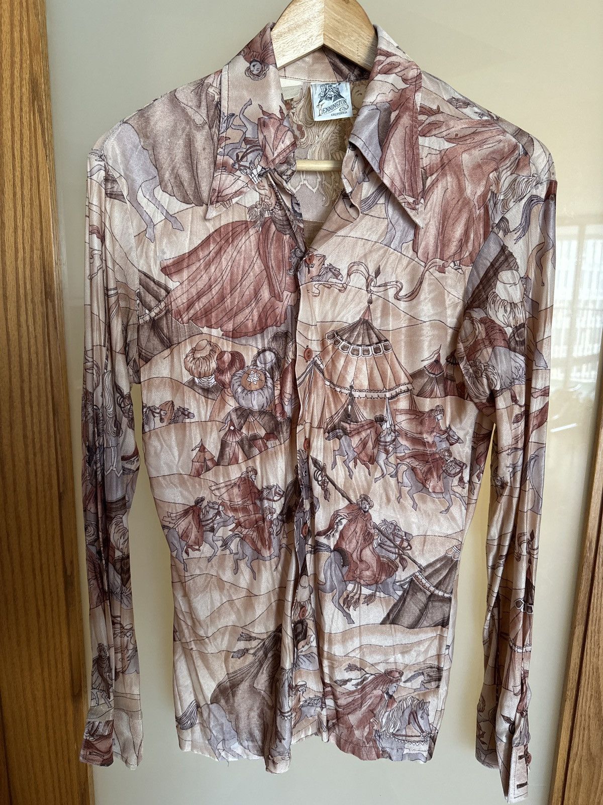 Kennington Ltd. × Vintage RARE Vintage Print Button-Up by Kennington Size US S / EU 44-46 / 1 - 1 Thumbnail
