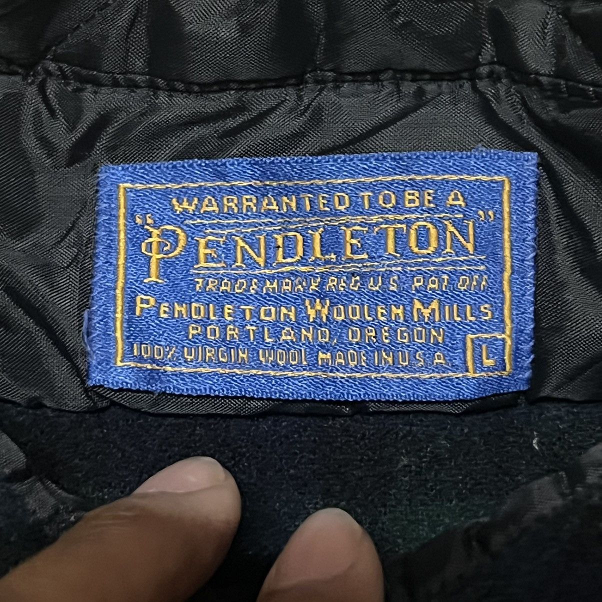 Flannel × Pendleton Pendleton Flannel Green Button Up Shirt Wool Size US L / EU 52-54 / 3 - 5 Thumbnail