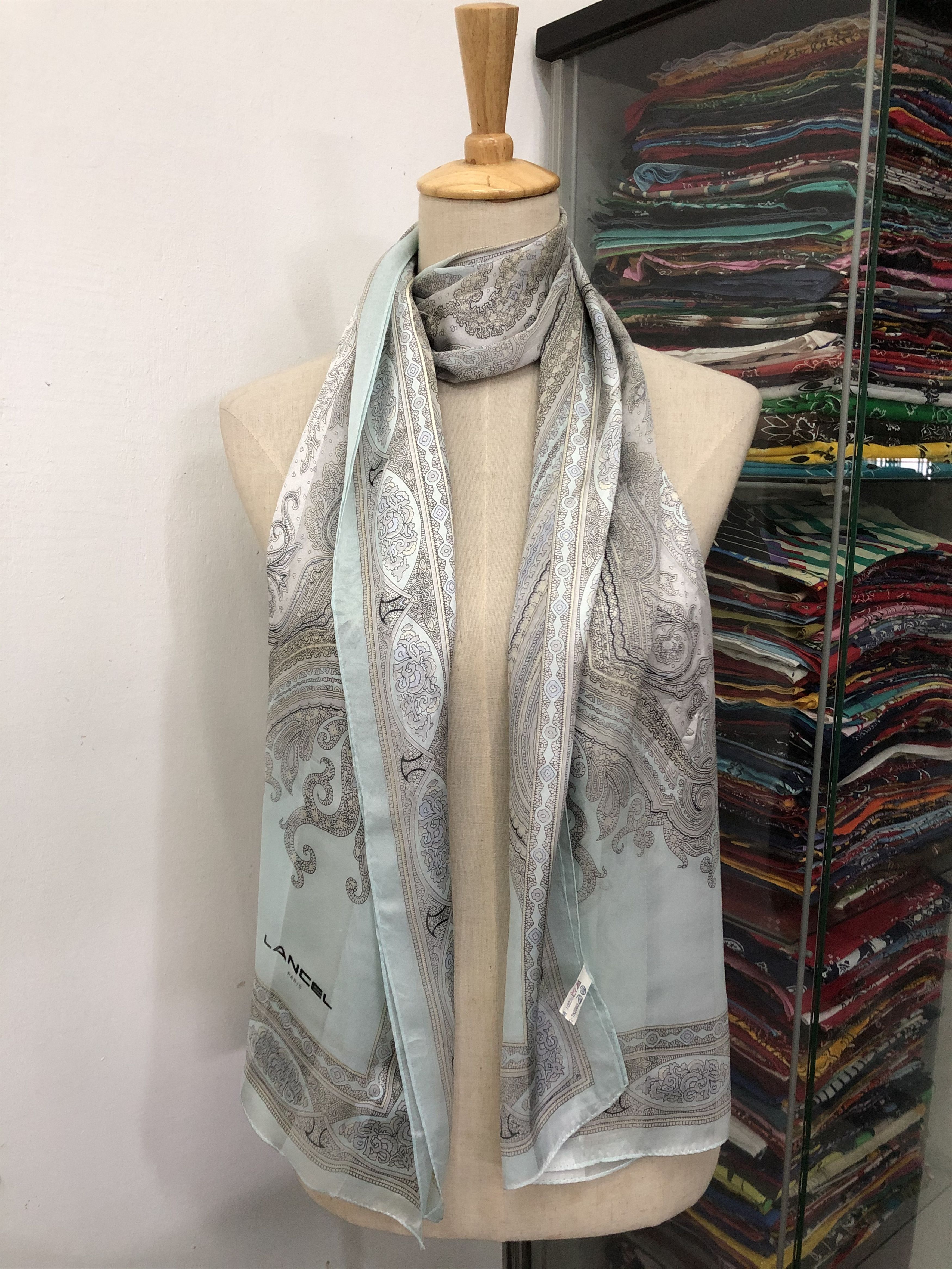 Lancel × Vintage Vintage Lancel Silk Scarf Size ONE SIZE - 1 Thumbnail