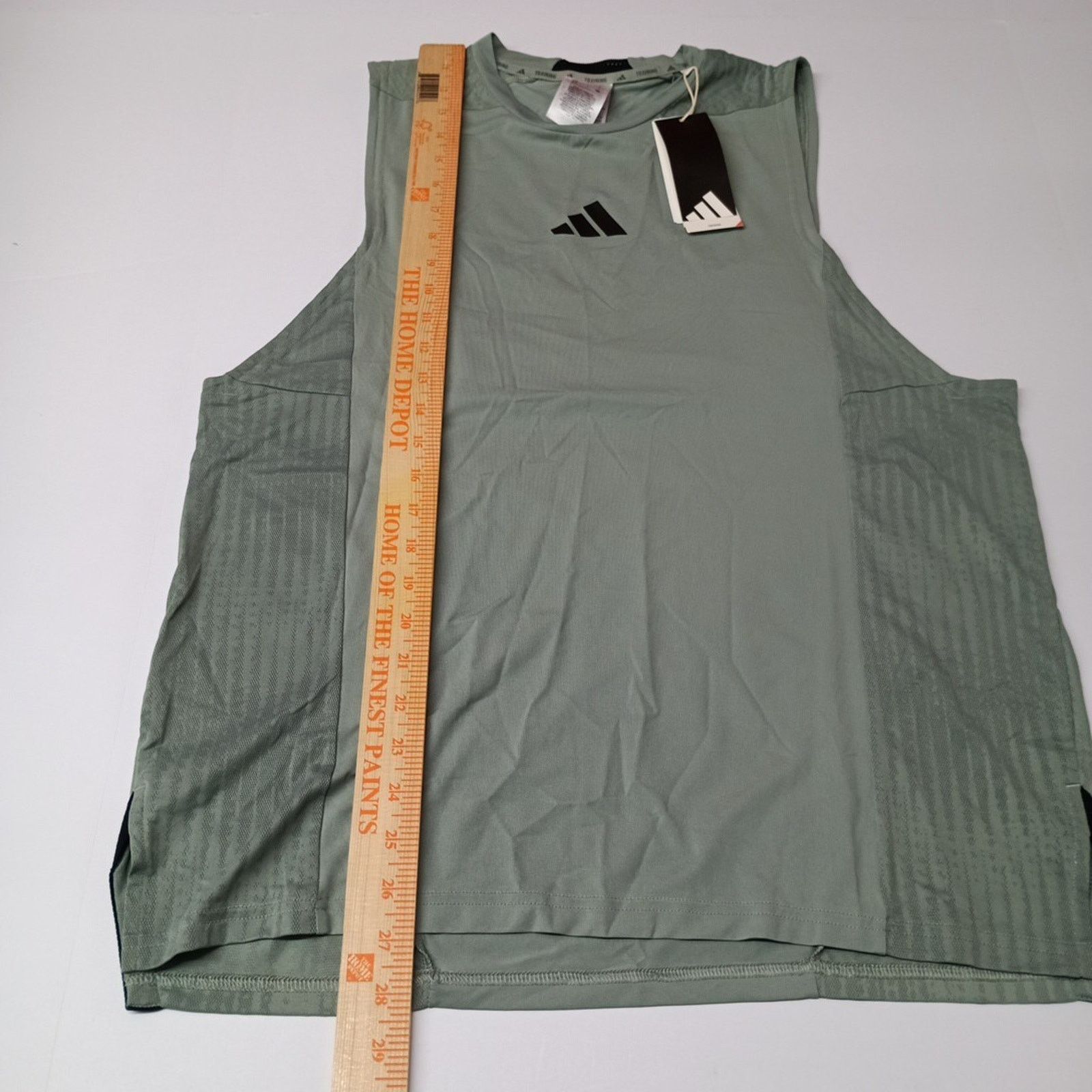 Adidas Adidas Men's Size L D4T Training Tank Top Shirt Silver Green Size US L / EU 52-54 / 3 - 6 Thumbnail