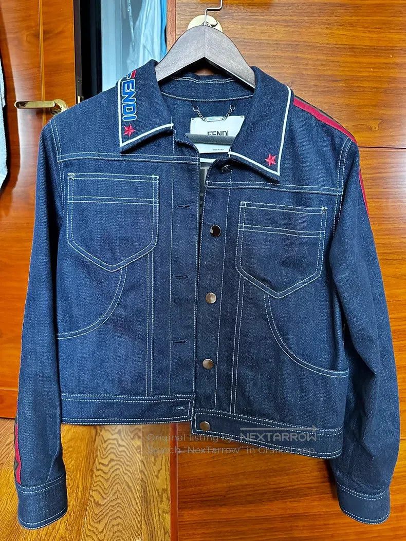 Fendi Fendi Trendy denim jacket Size US XXS / EU 40 - 1 Thumbnail
