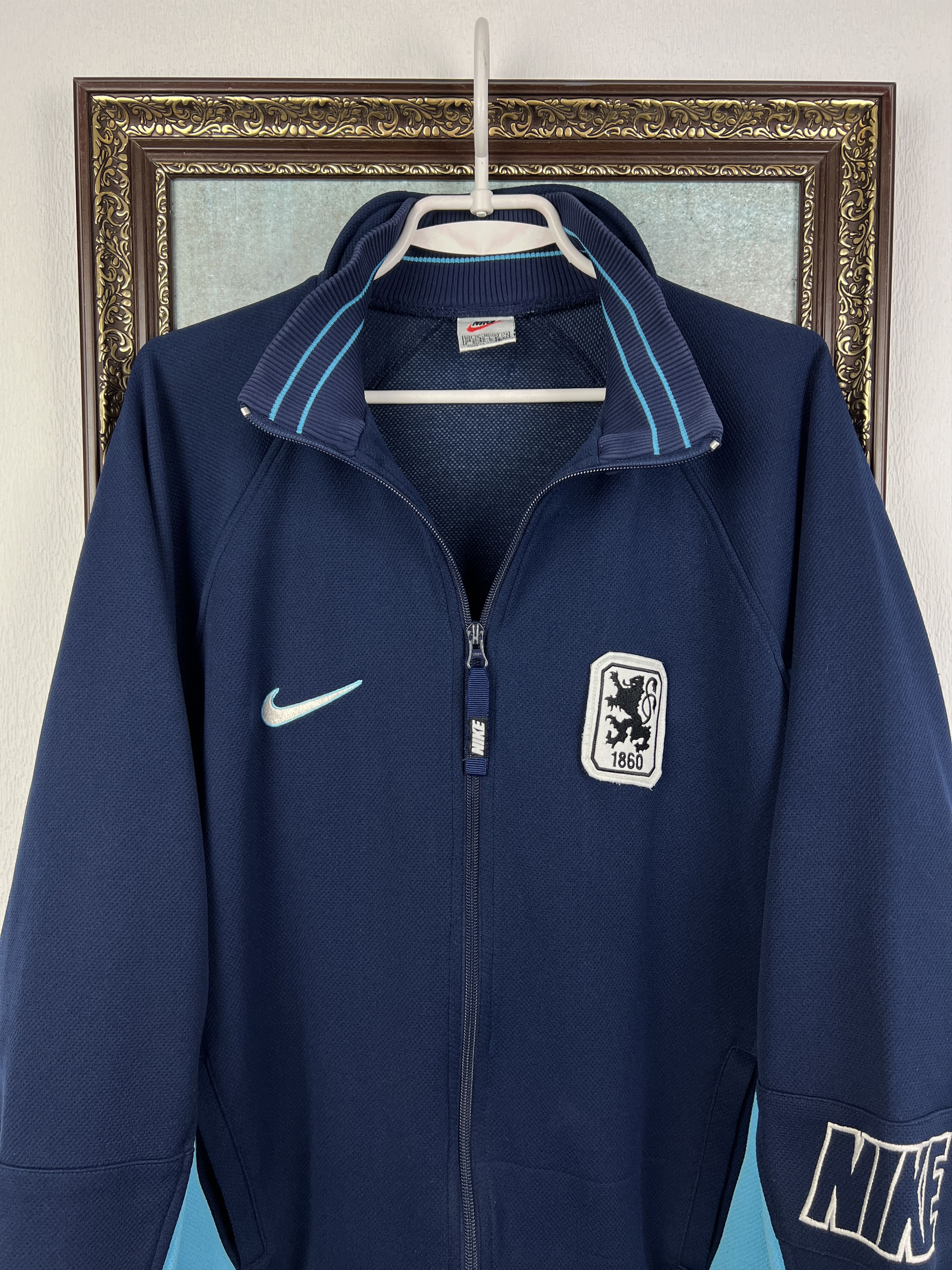 Nike Vintage 90's 1860 Munich Football Jacket Soccer Track Top Size US M / EU 48-50 / 2 - 2 Thumbnail
