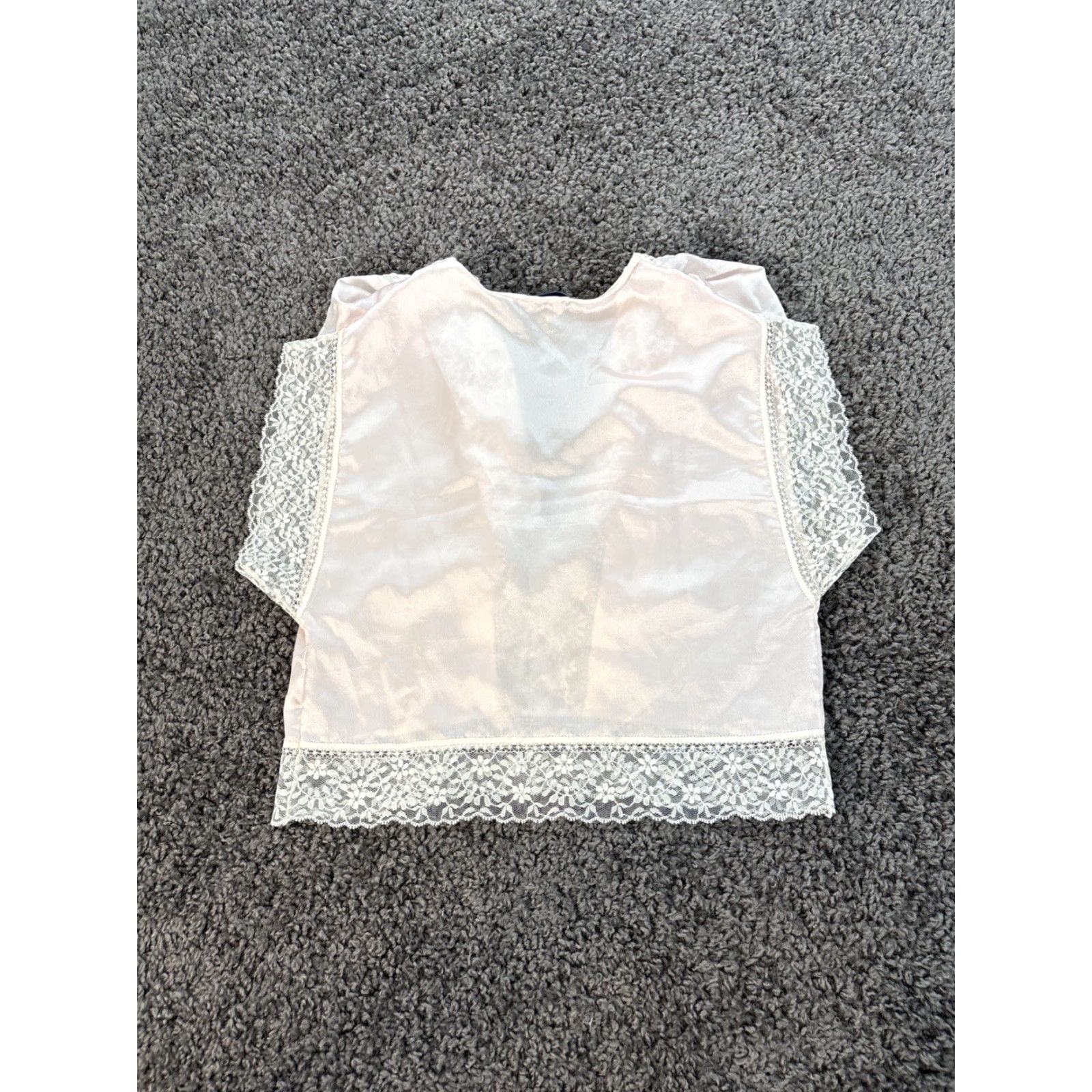 Vintage VINTAGE Lily Of France Top Sleepware Sleeveless Pink Floral Lace 90s lingerie S Women Size S / US 4 / IT 40 - 5 Thumbnail