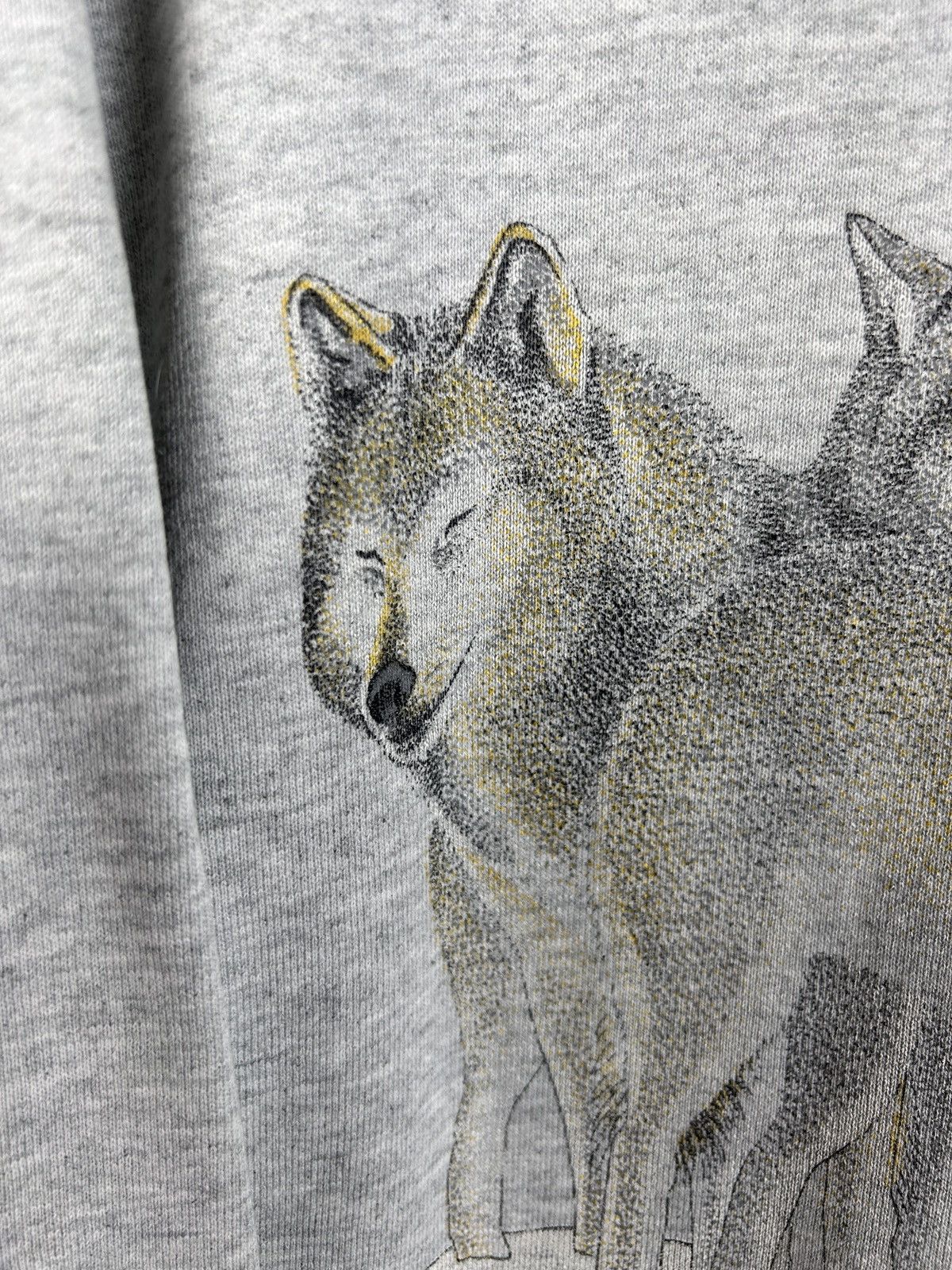 Vintage 90s Vintage Save The Wildlife WWF Wolf Pack Sweat Crewneck Size US L / EU 52-54 / 3 - 4 Thumbnail