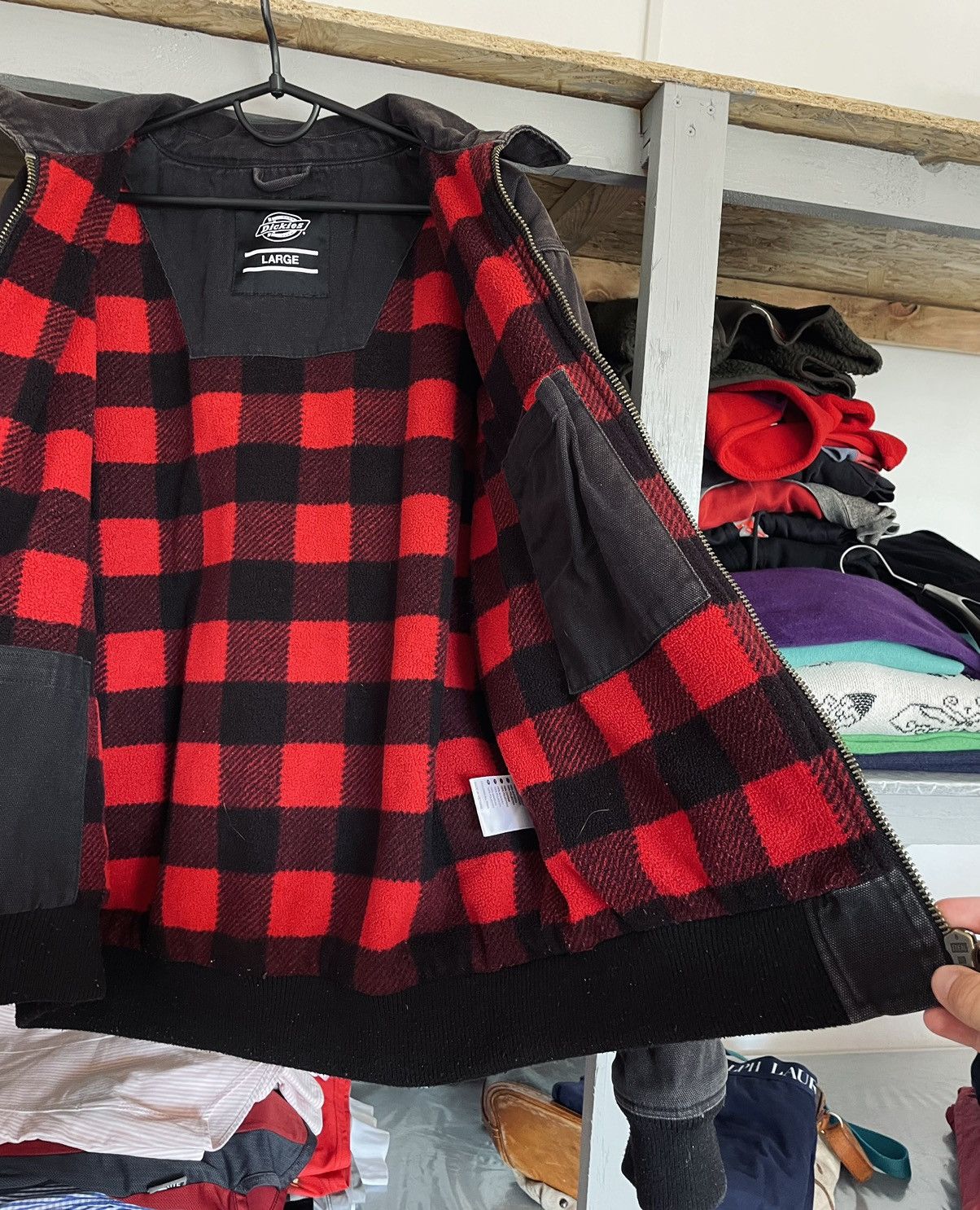 Dickies × Vintage Vintage Dickies Detroit Active Flannel Jacket Size US L / EU 52-54 / 3 - 10 Thumbnail