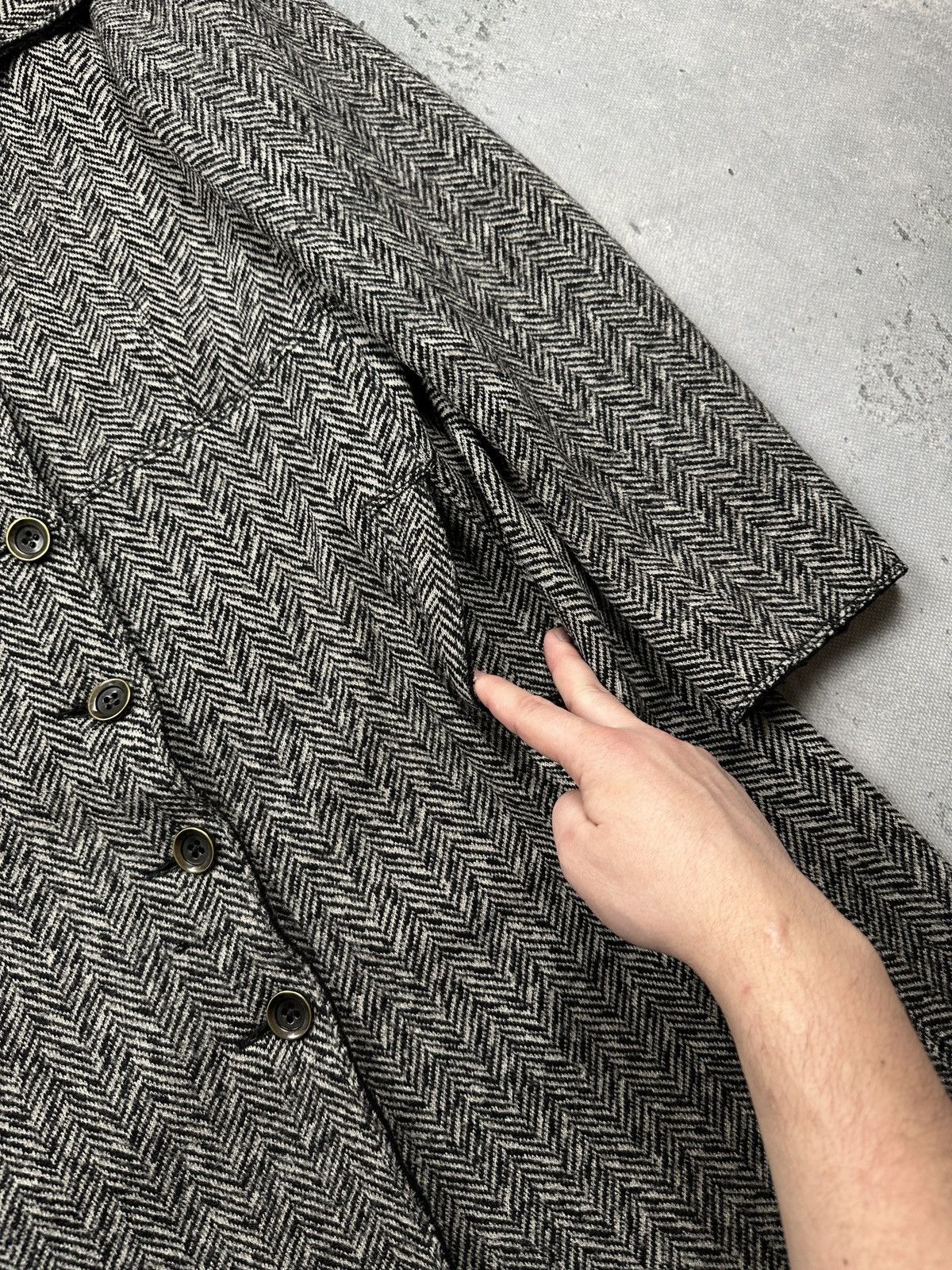 Weekend Max Mara Vintage Max Mara Weekend Herringbone Wool Coat Rare Classic Size M / US 6-8 / IT 42-44 - 20 Thumbnail