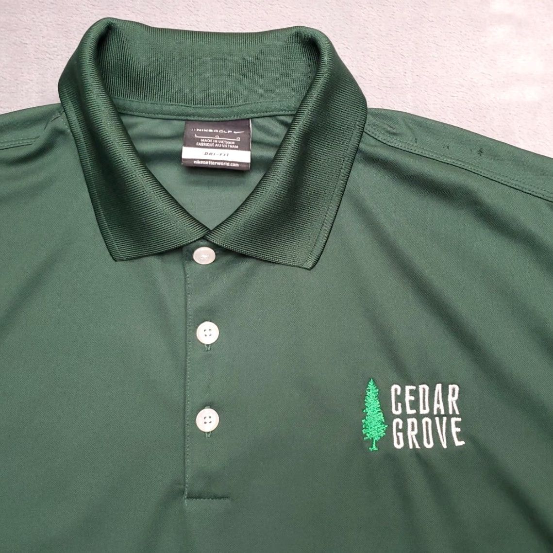Nike Nike Golf Shirt Mens L Green Polo DRI-FIT Polyester Casual Nike Polo Mens L Green Shirt Size US L / EU 52-54 / 3 - 2 Thumbnail